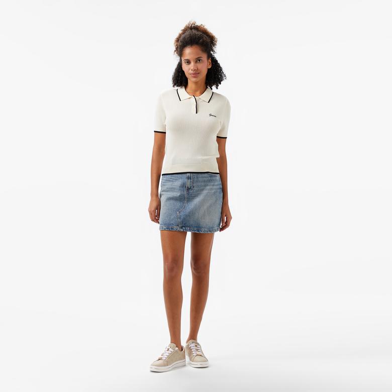 Guess Kadın Beyaz Polo