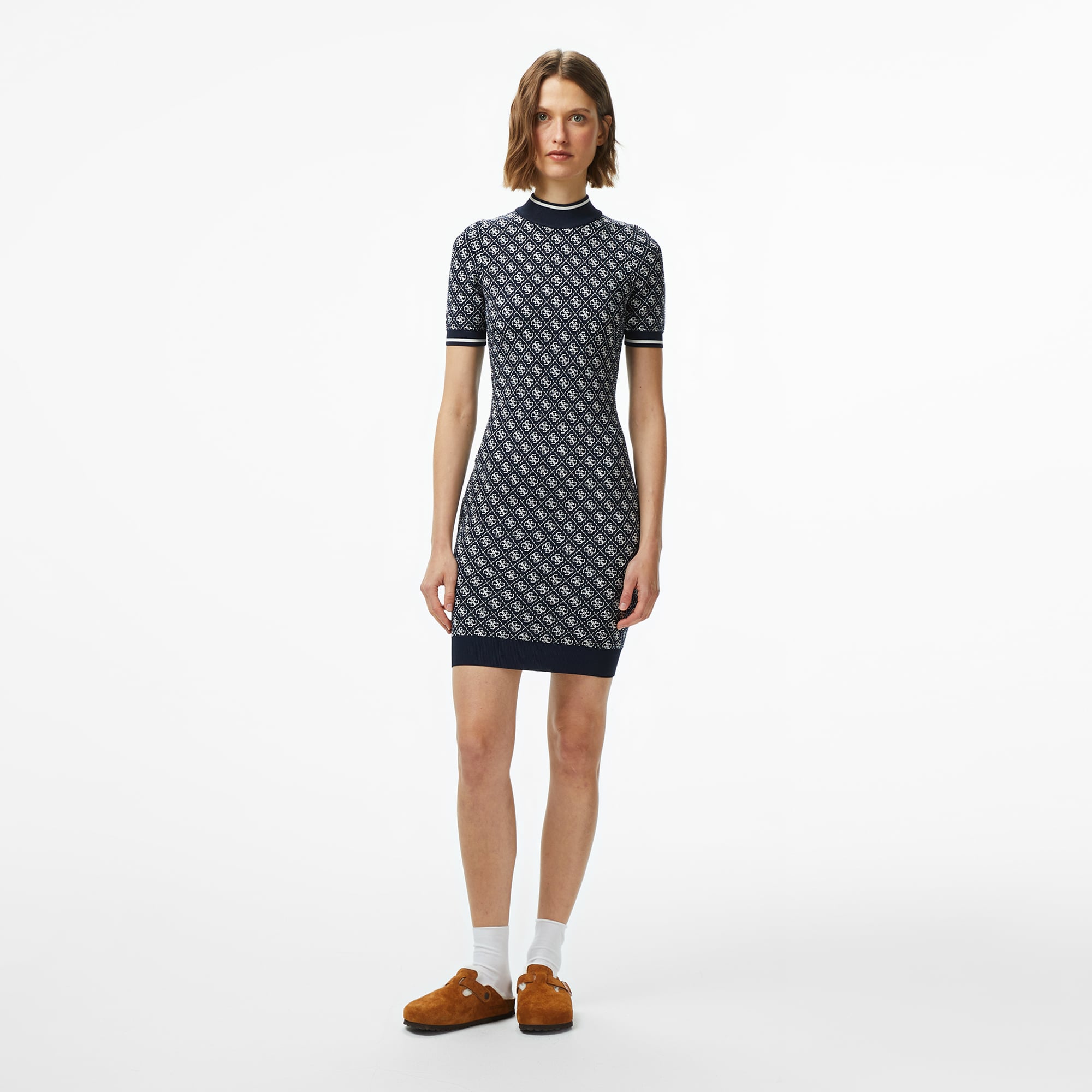 Guess Lise Kadın Mavi Elbise