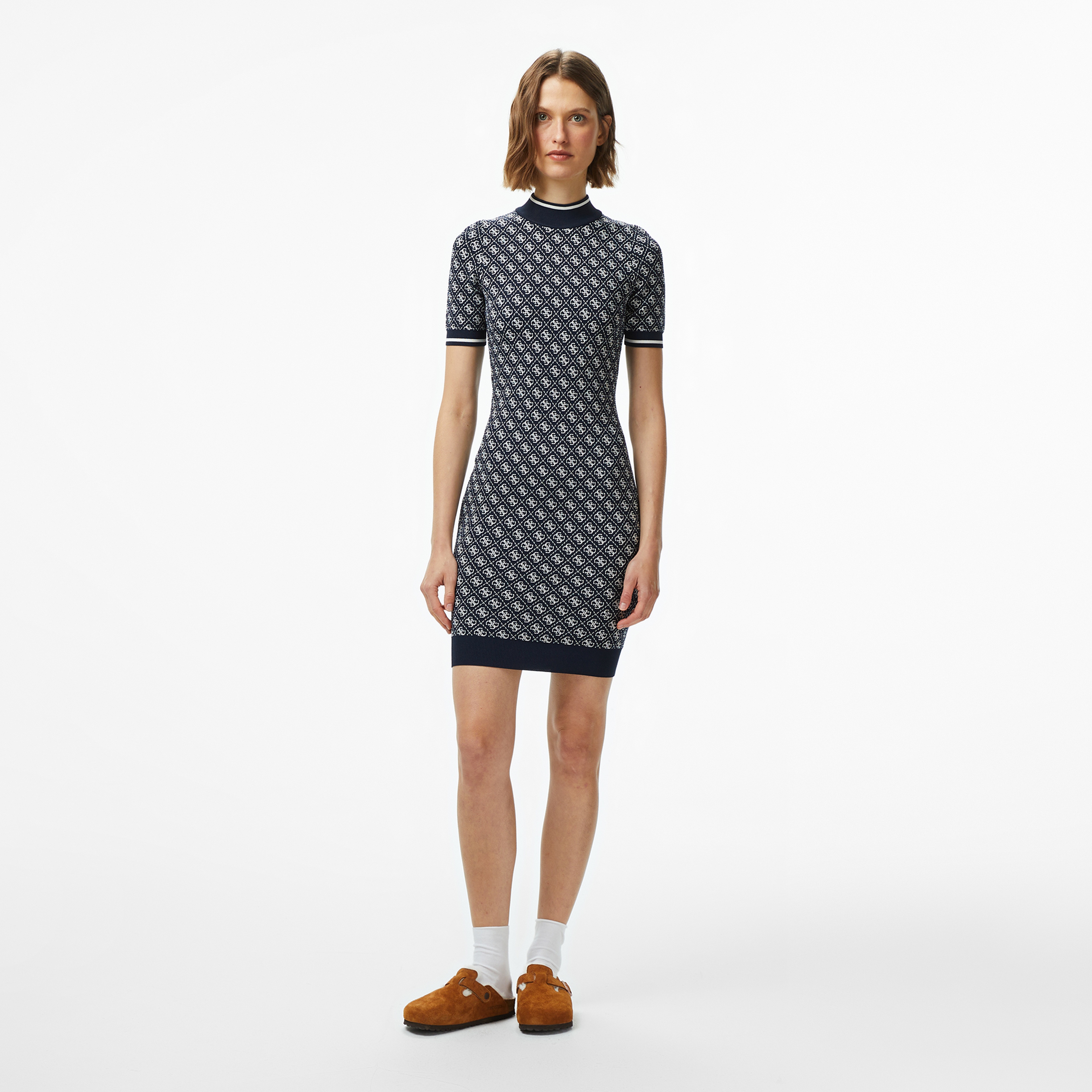 Guess Lise Kadın Mavi Elbise