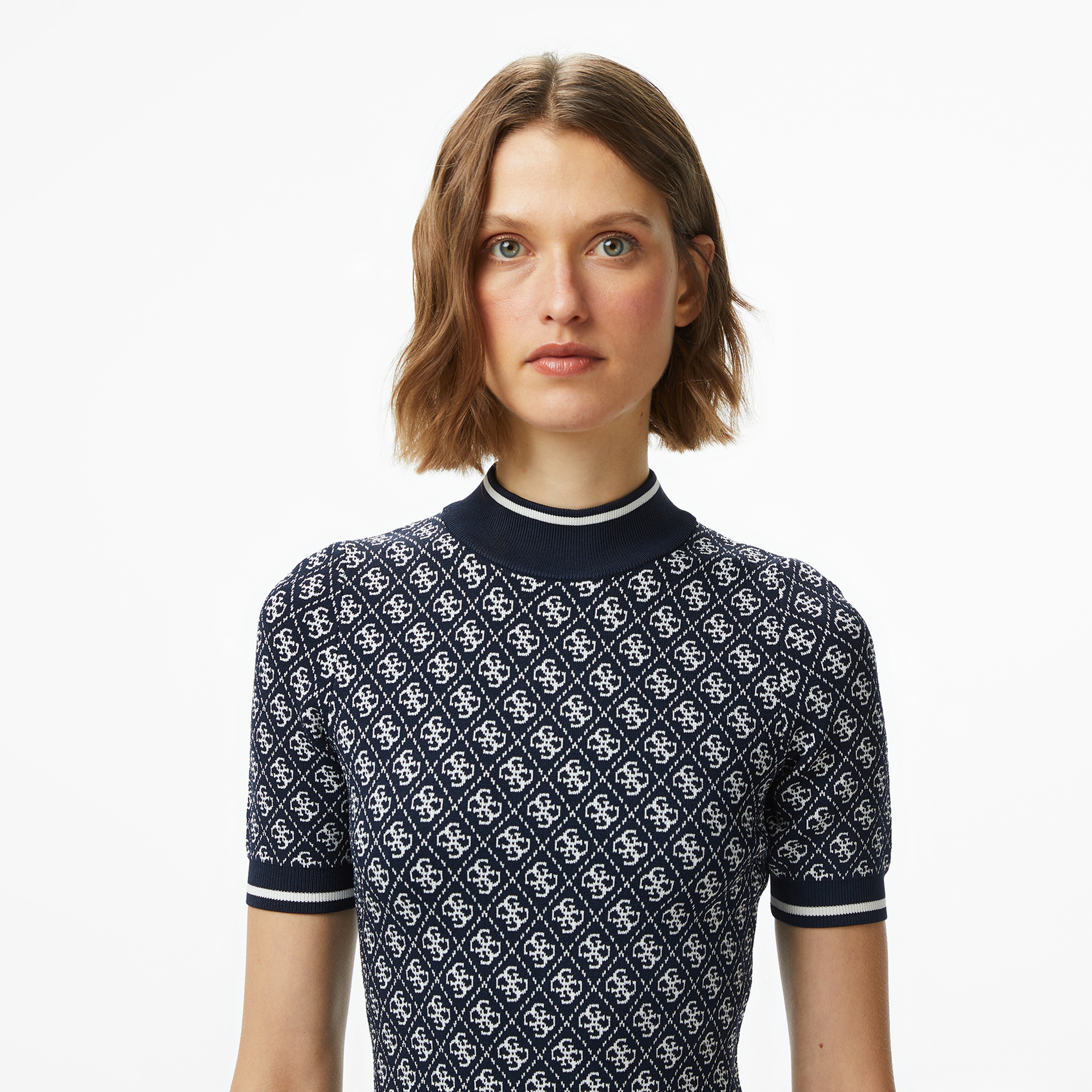 Guess Lise Kadın Mavi Elbise