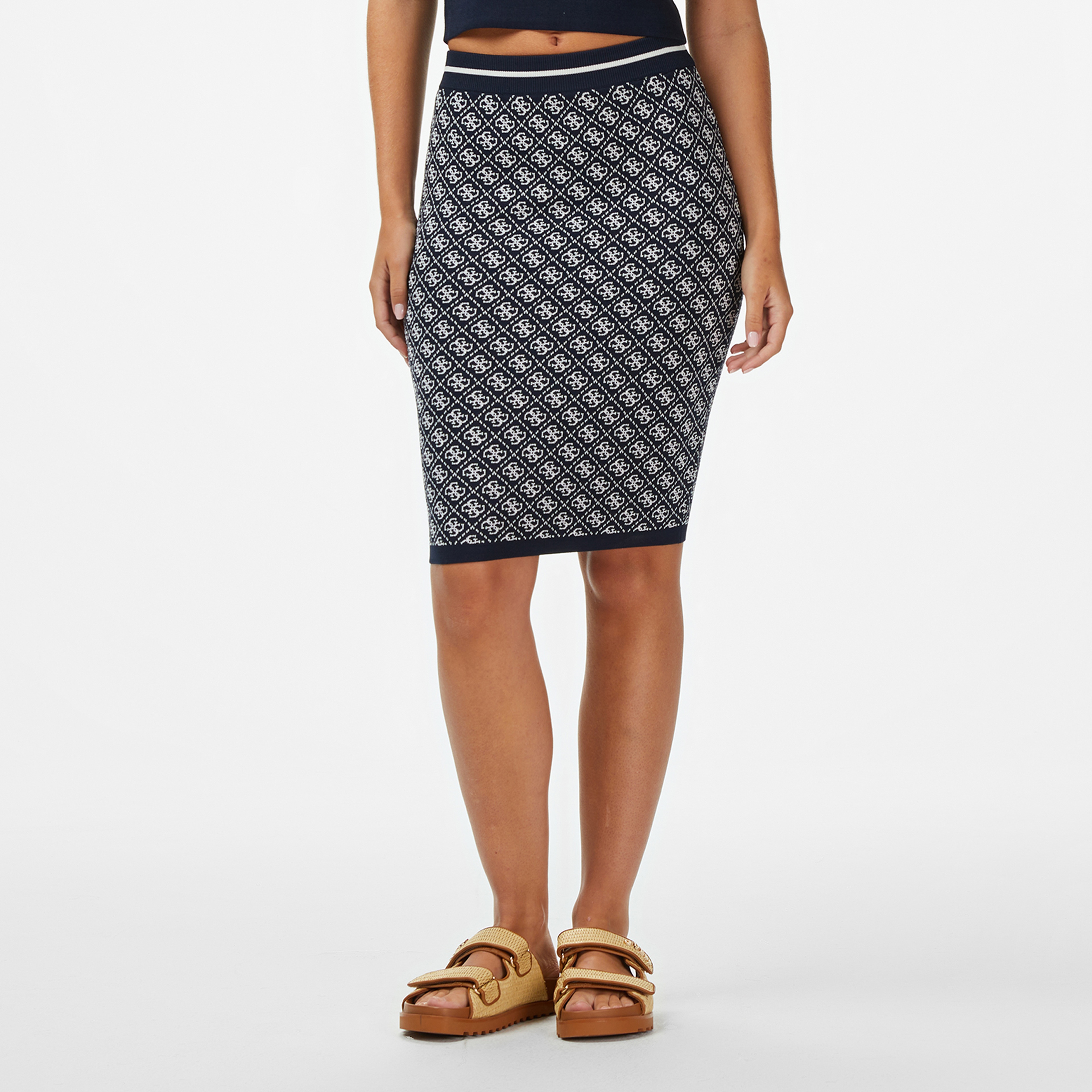 Guess Lise Tailored Fit Kadın Mavi Etek