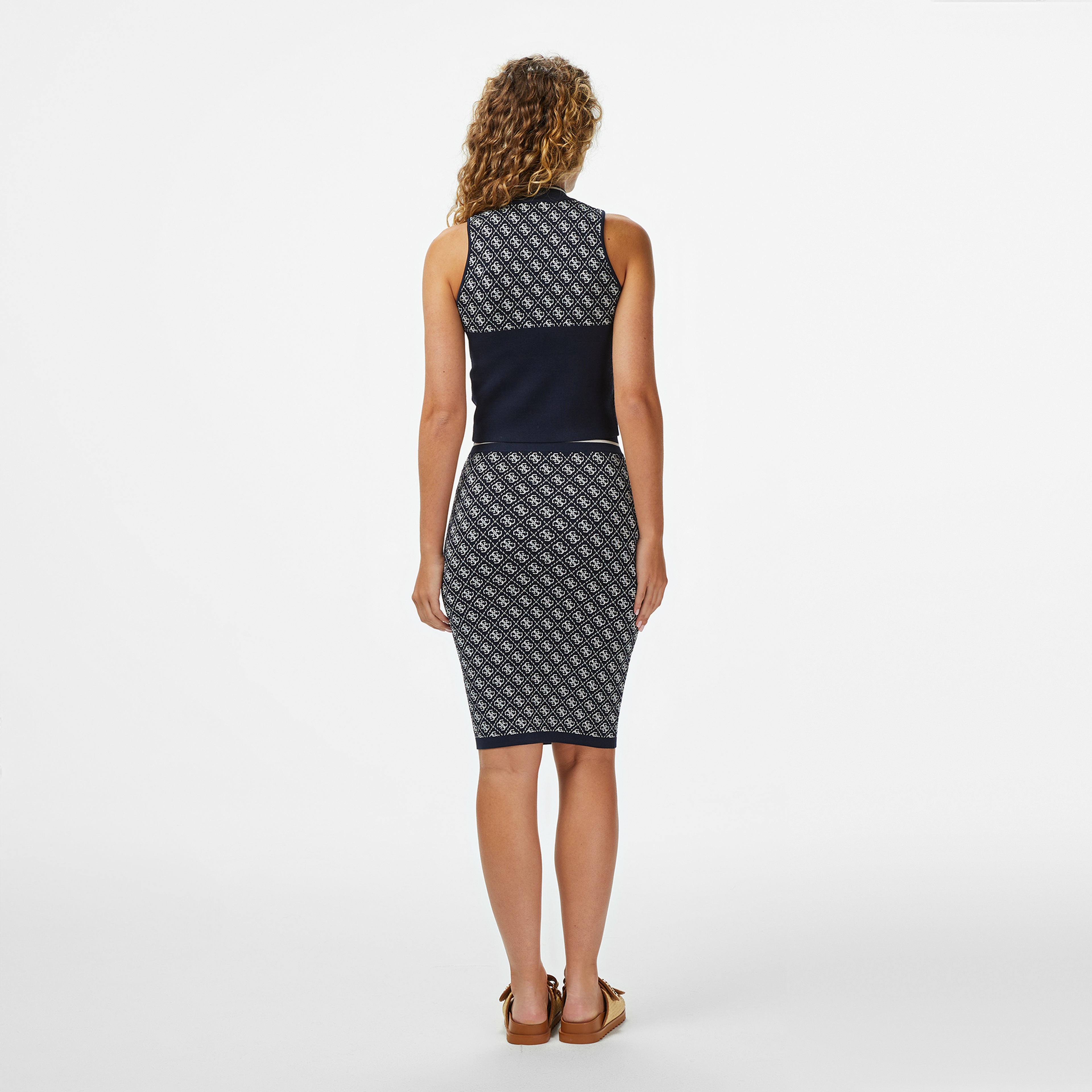 Guess Lise Tailored Fit Kadın Mavi Etek