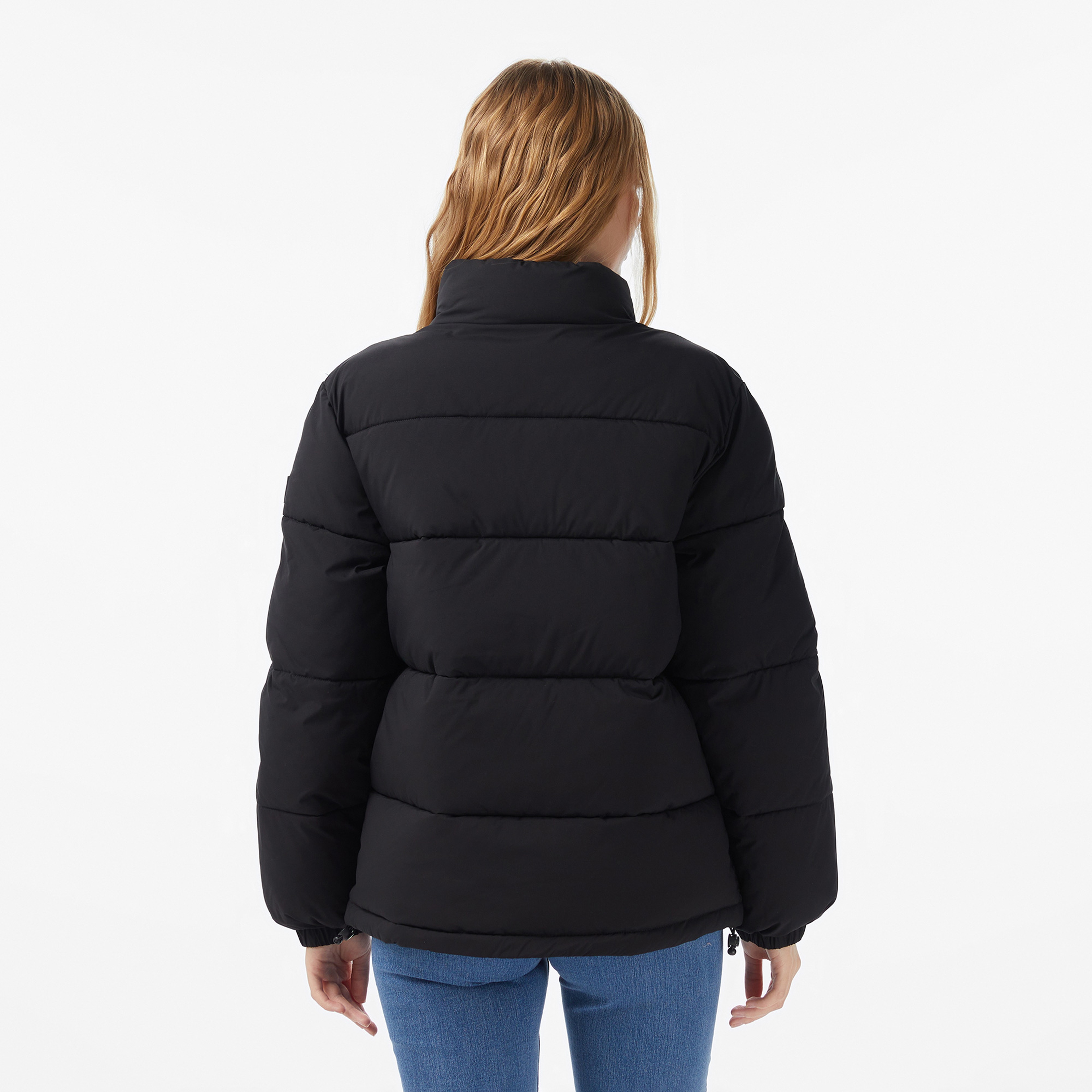 Guess Lenght Puffer Kadın Siyah Mont