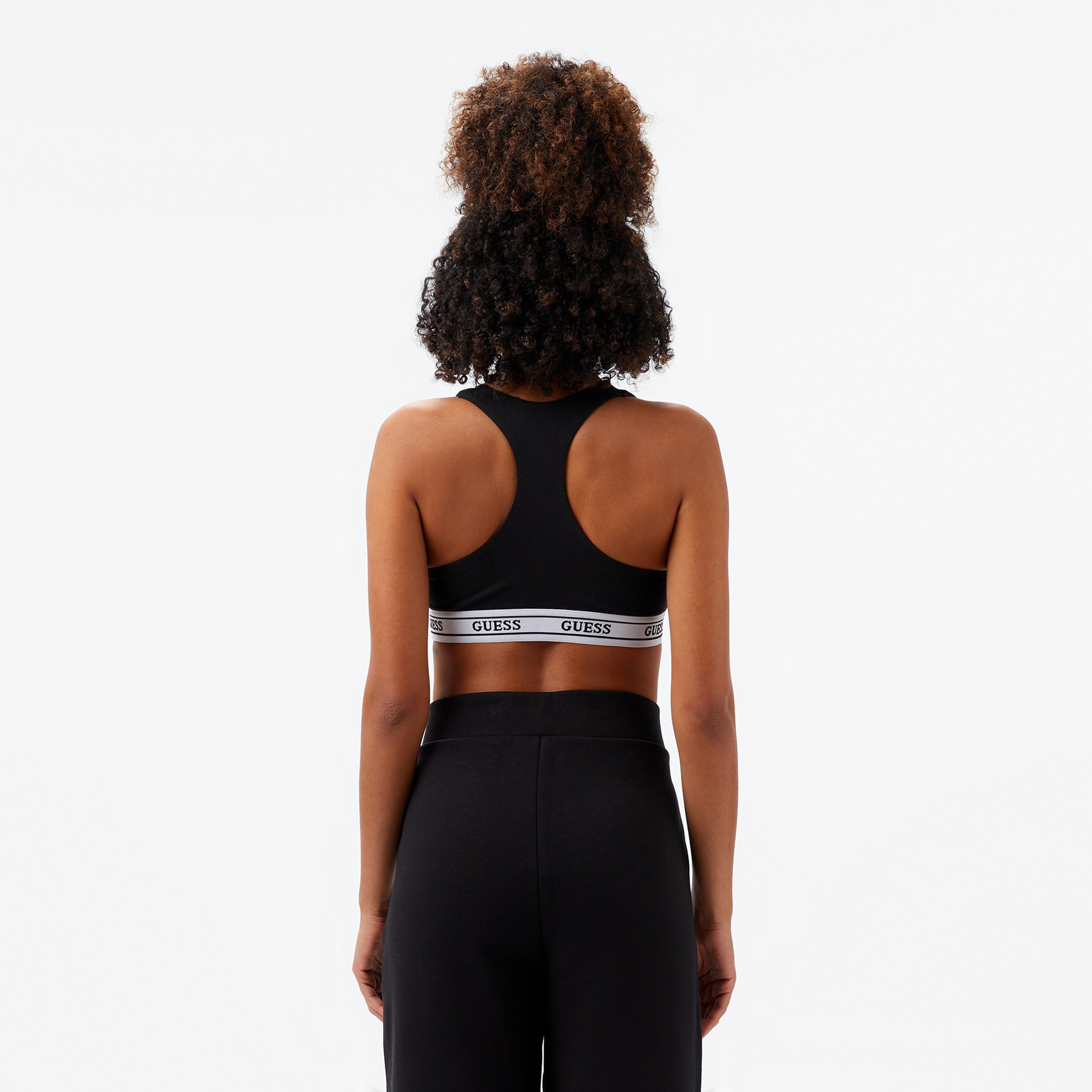 Guess New Aline Kadın Siyah Spor Sütyeni