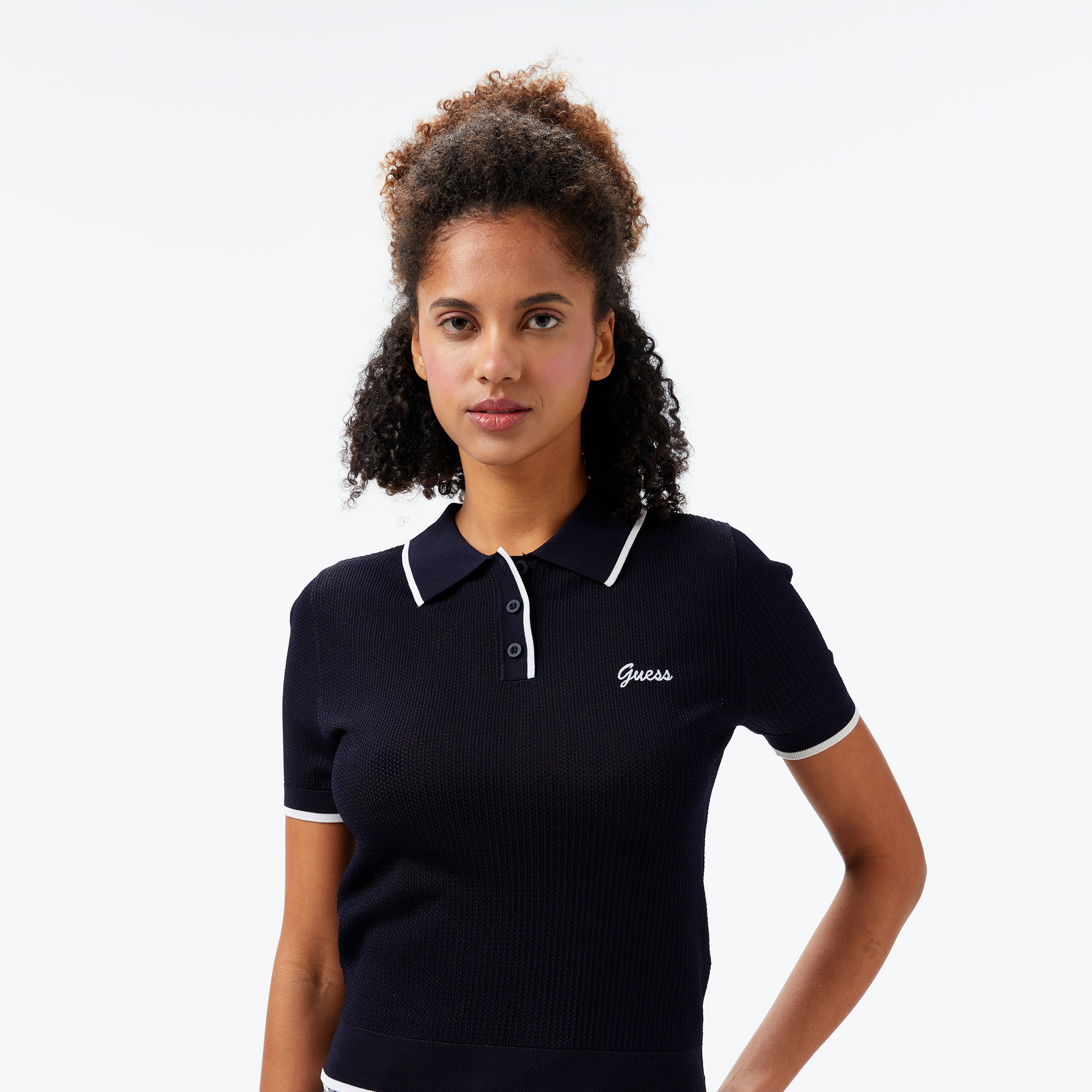 Guess Kadın Lacivert Polo