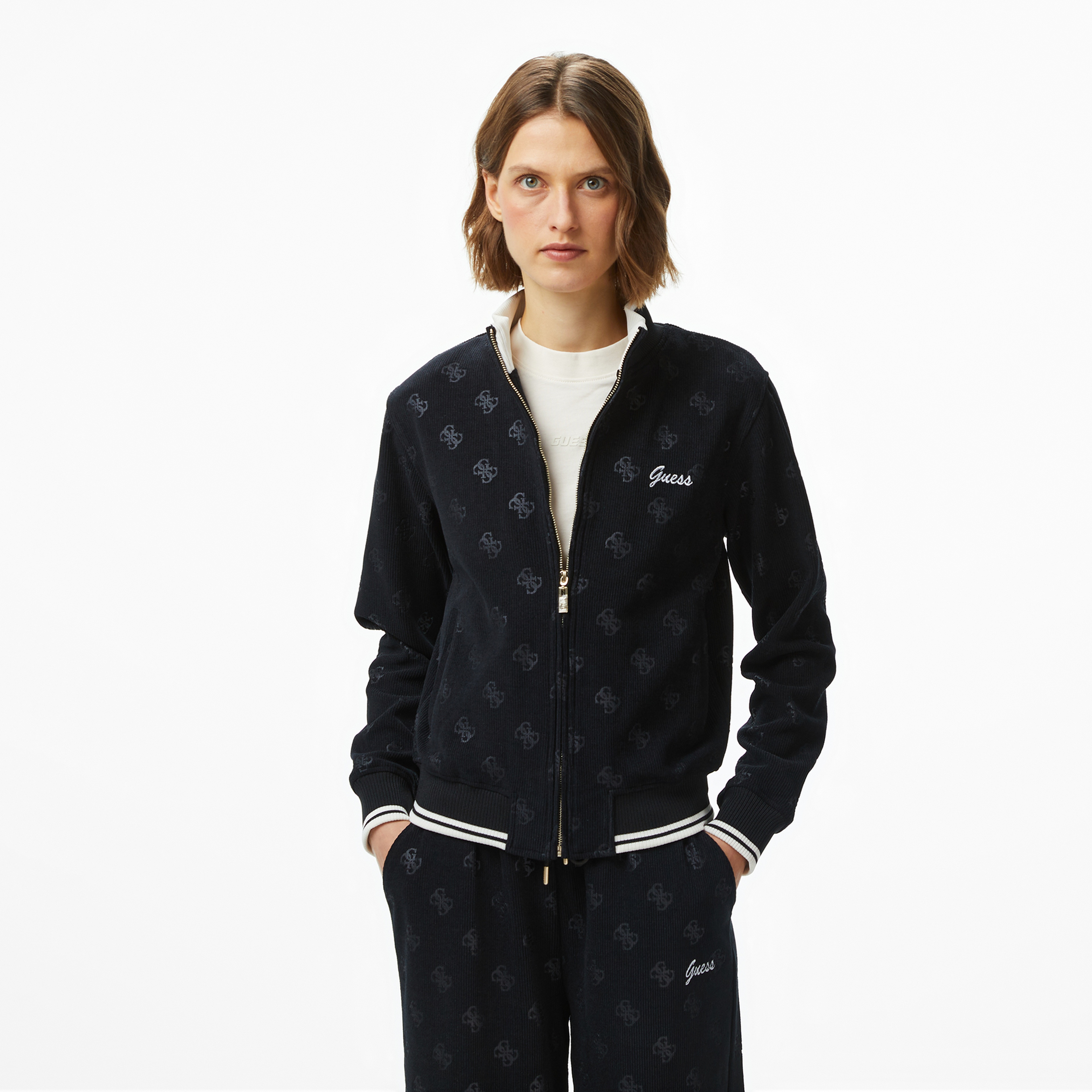 Guess Paulina Kadın Siyah Sweatshirt