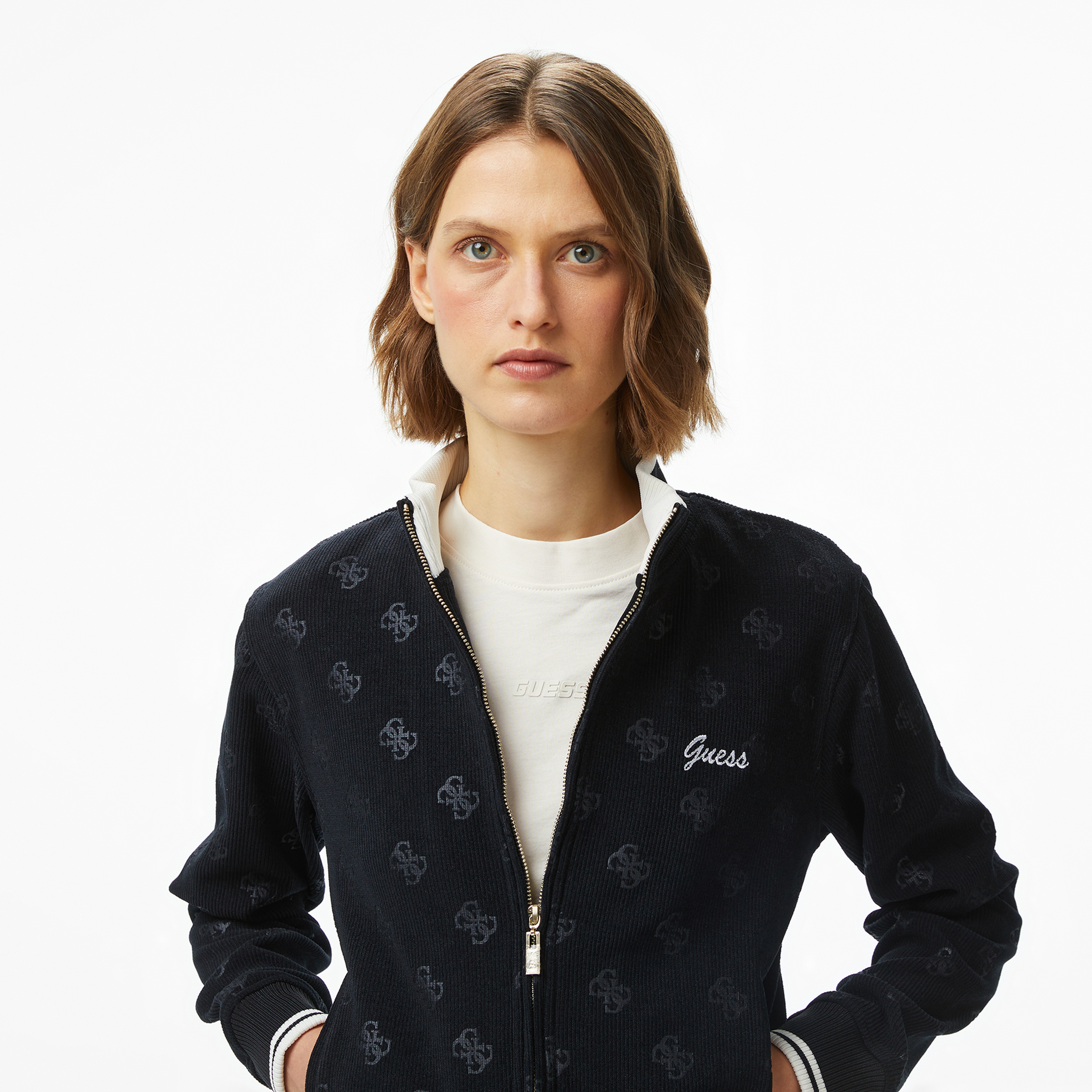 Guess Paulina Kadın Siyah Sweatshirt