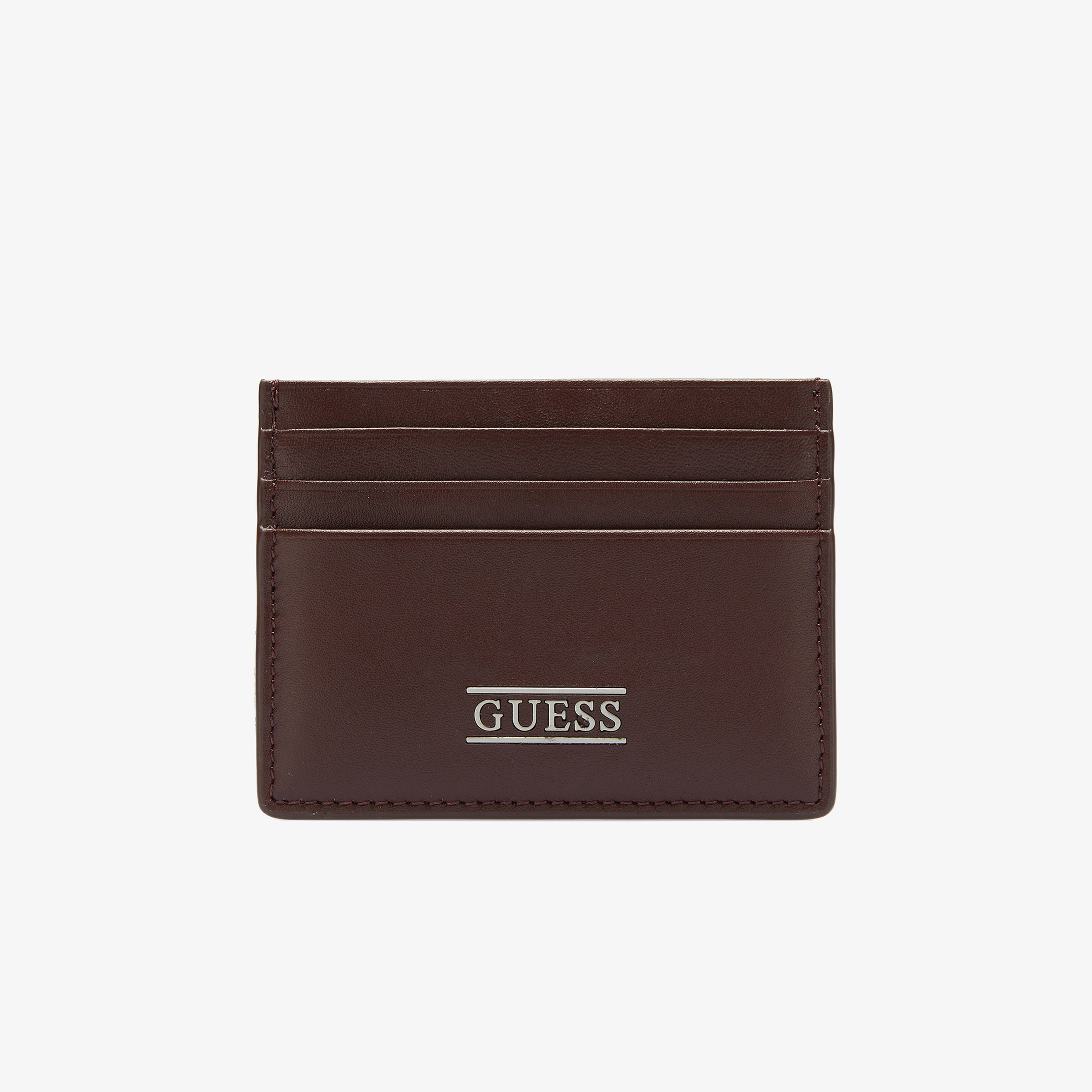 Guess New Boston Deri Erkek Kahverengi Kartlık