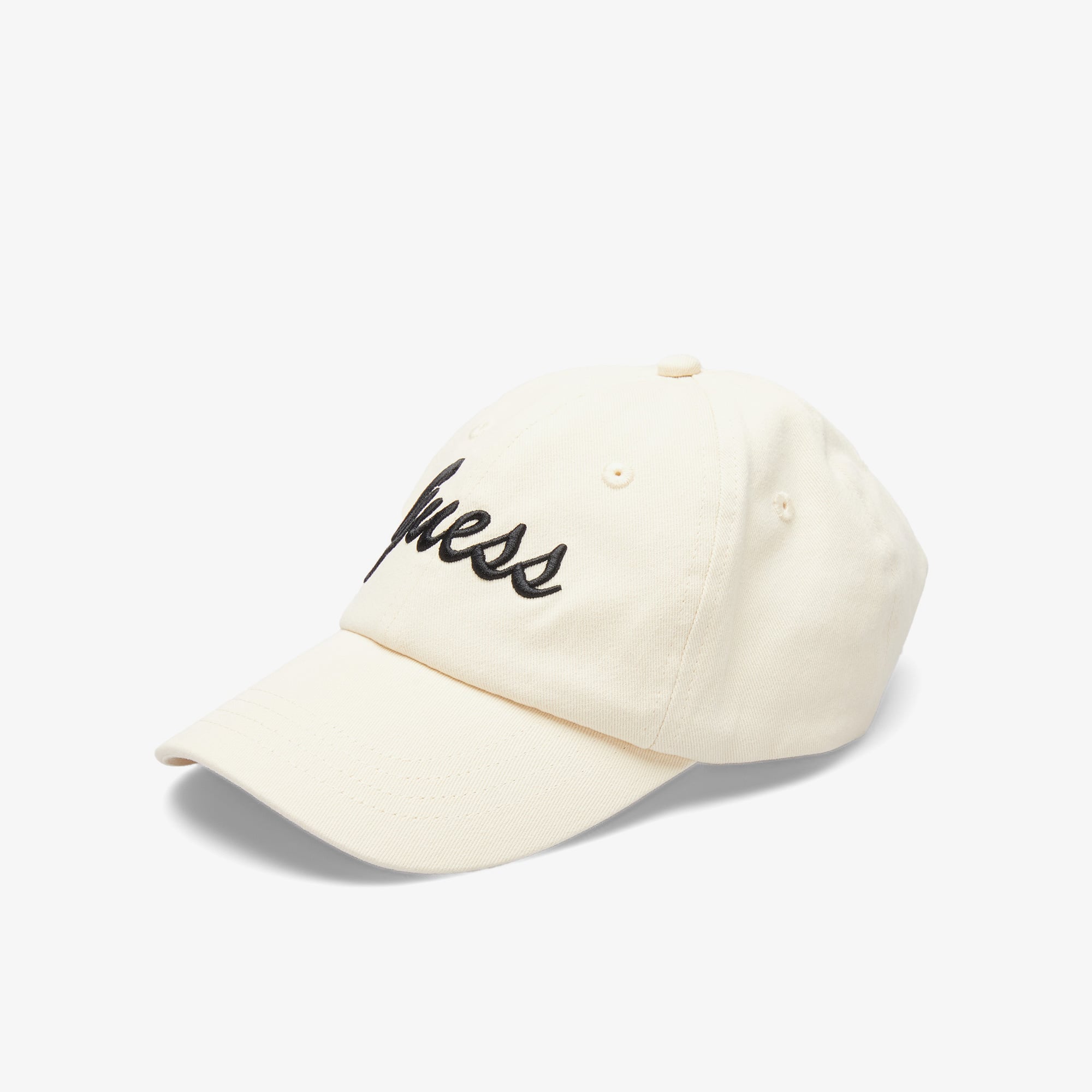 Guess Logo Baseball Diagonal Twill Kadın Beyaz Şapka