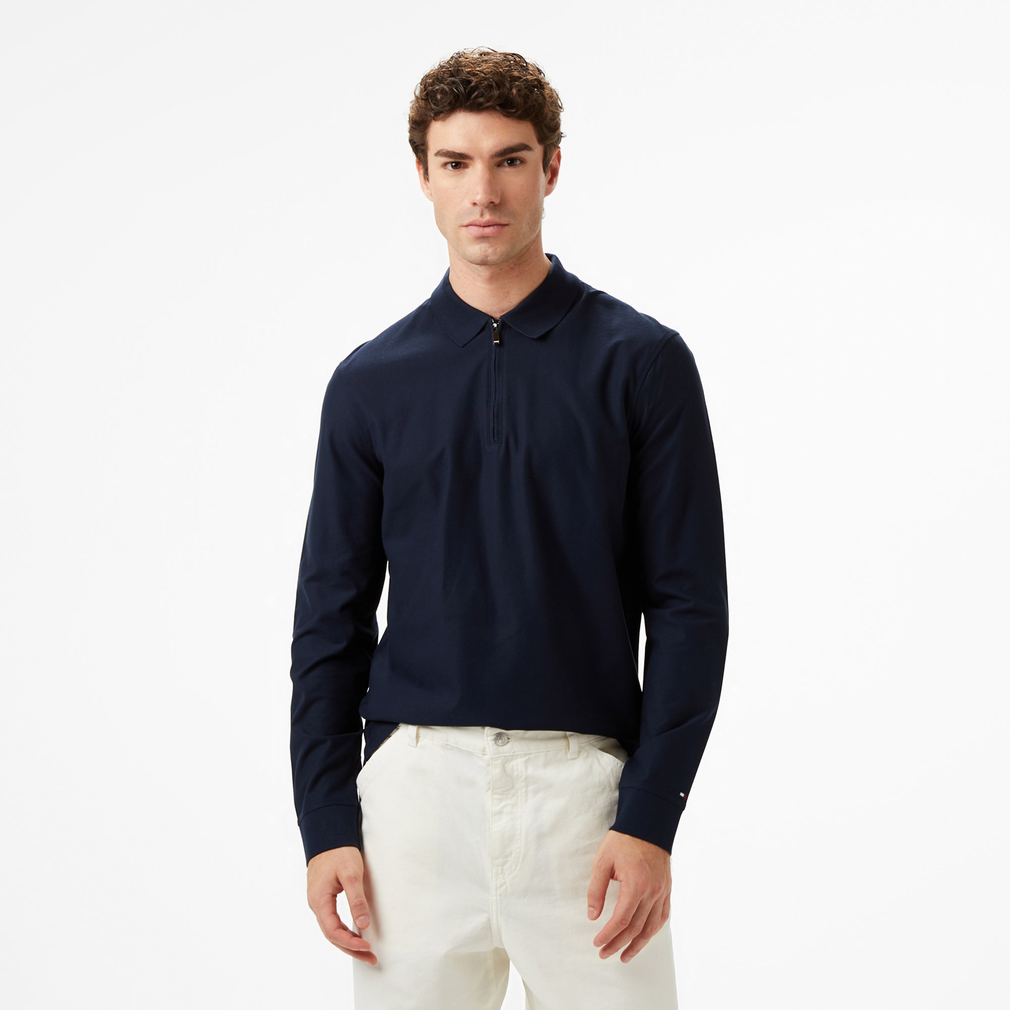 Tommy Hilfiger Performance Casual Erkek Lacivert Polo