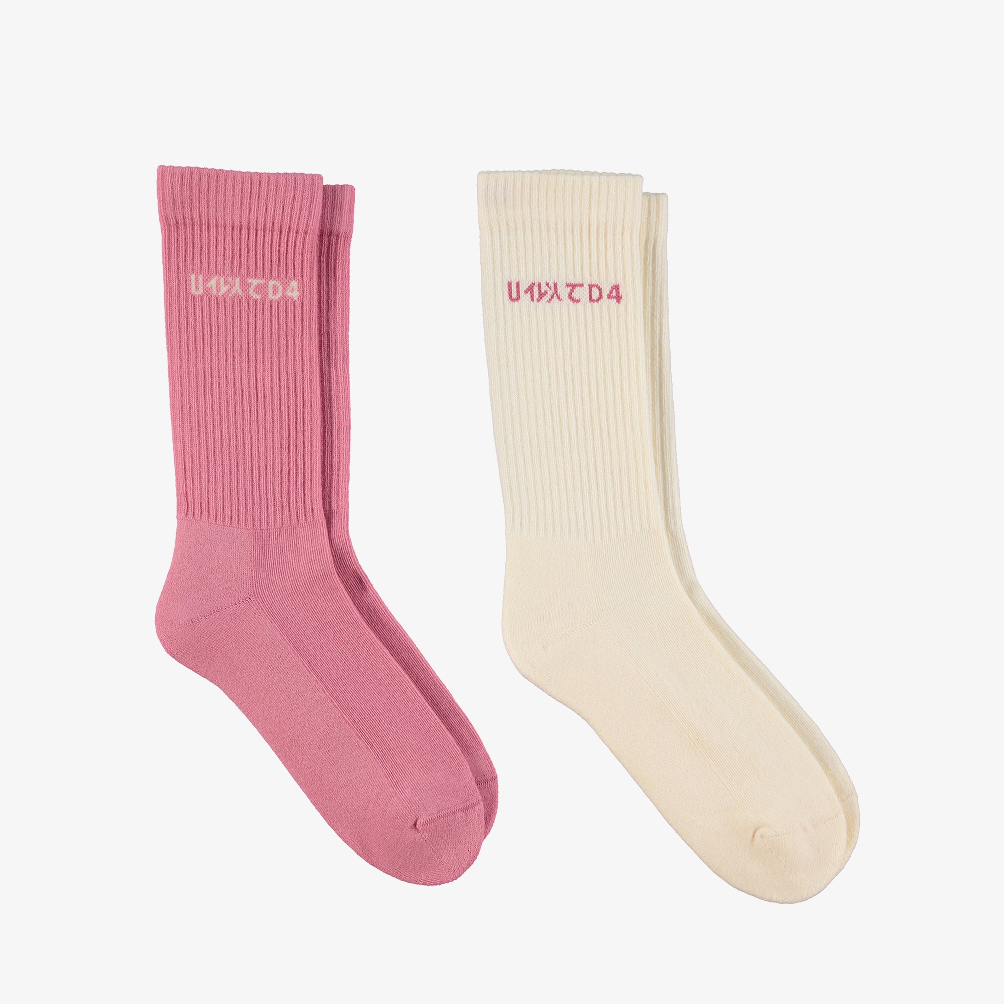 UNITED4 Classic Unisex Krem 2li Çorap