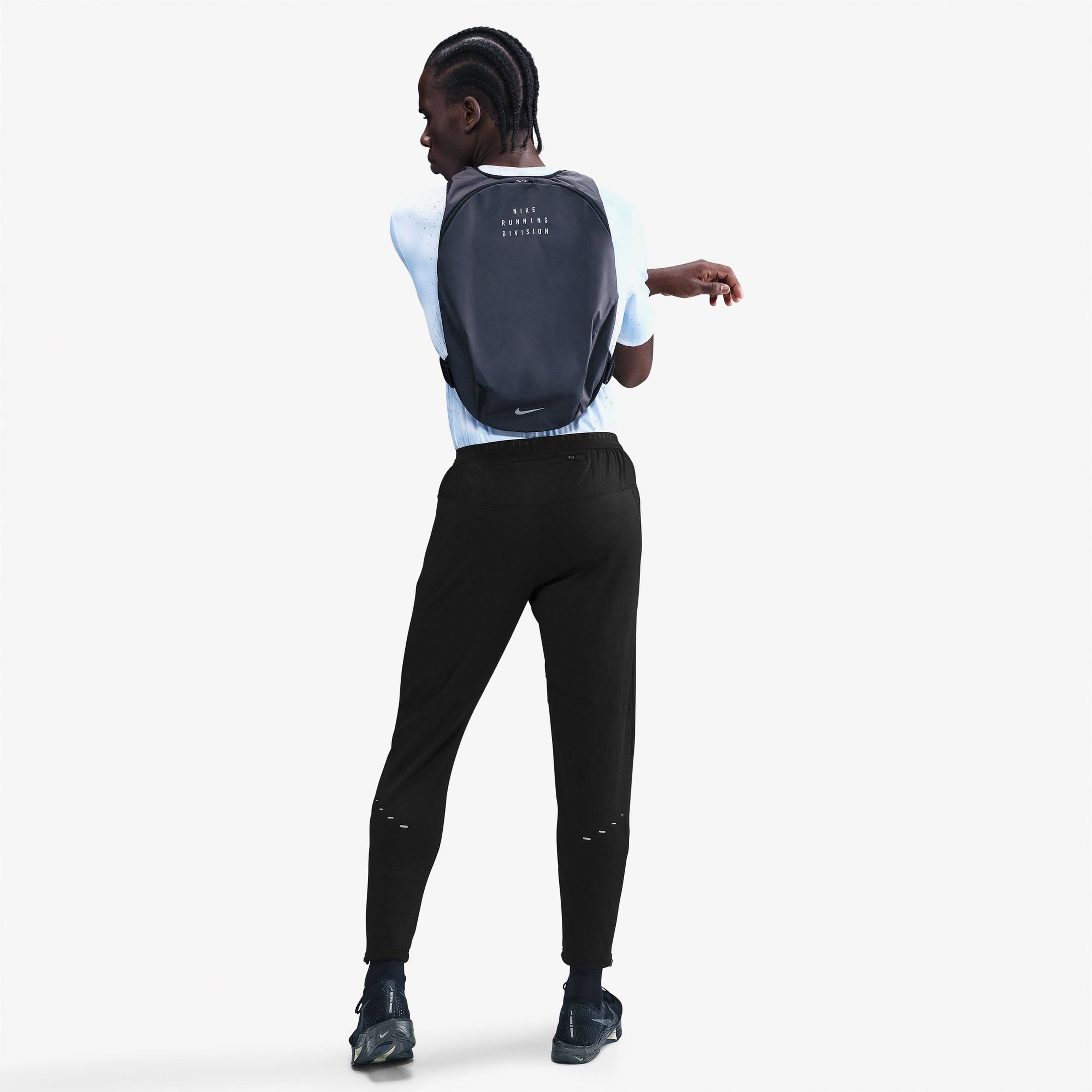 Nike Stride Erkek Siyah Koşu Eşofman Altı