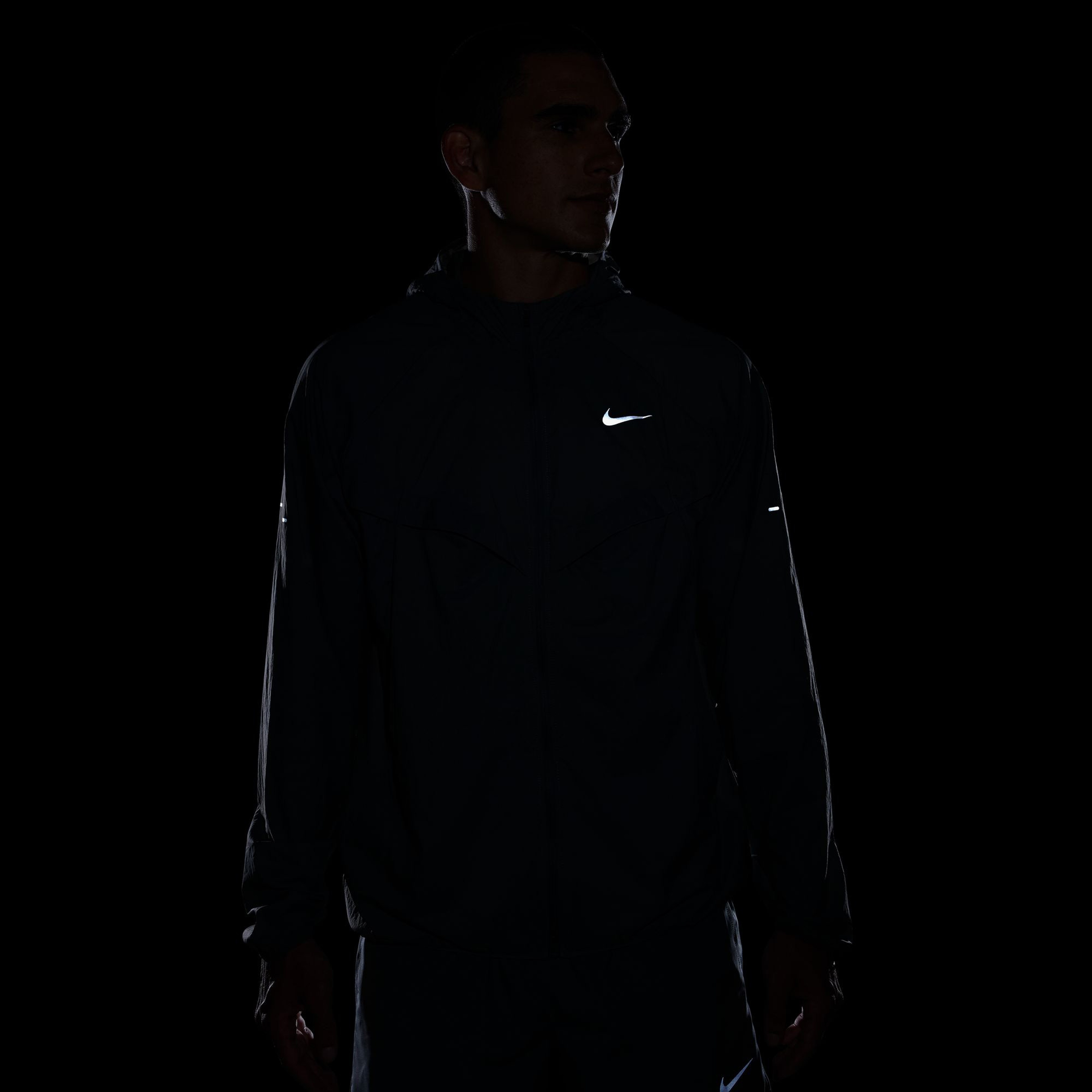 Nike Erkek Gri Yağmurluk