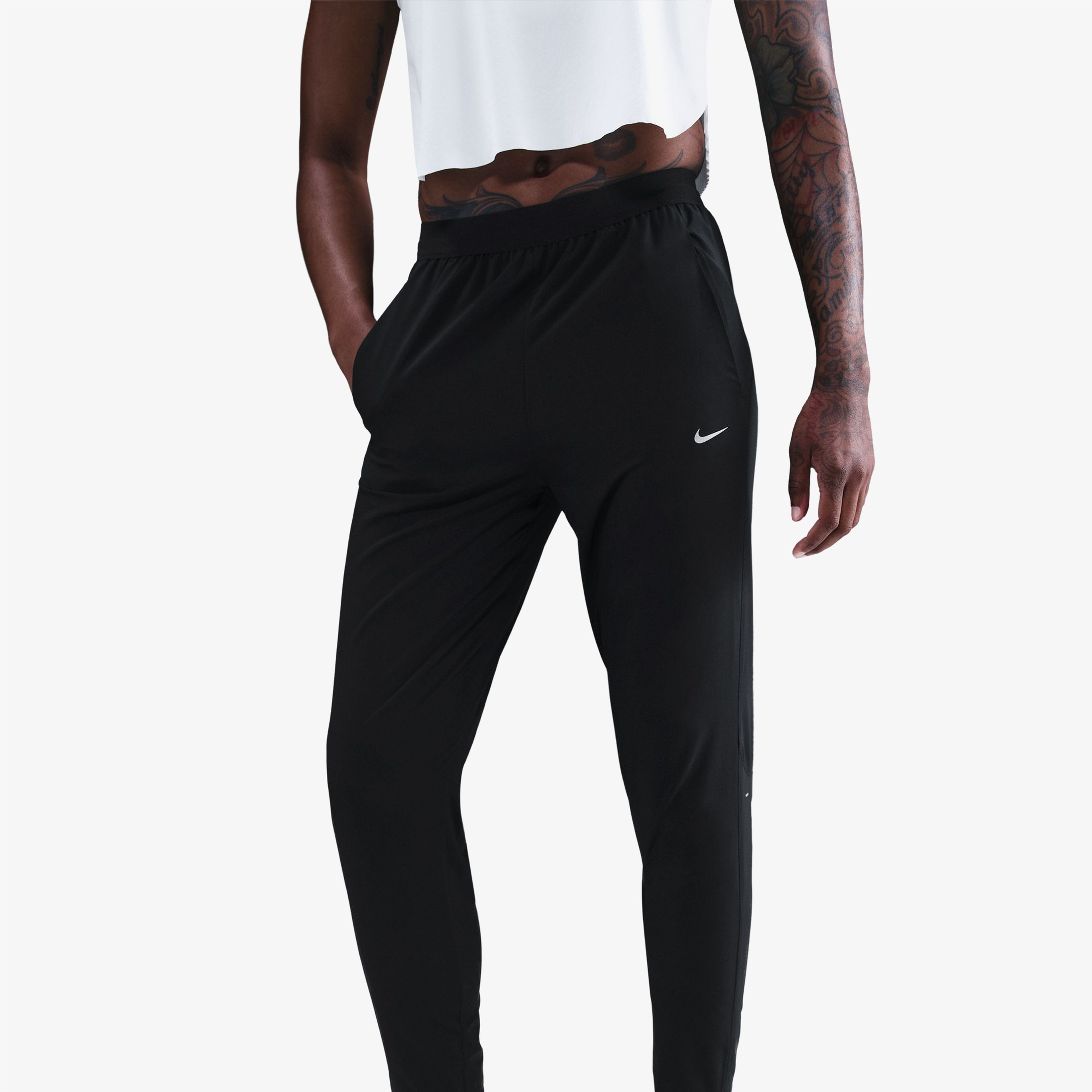 Nike Tempo Dri-FIT MR 7/8 Kadın Siyah Koşu Eşofman Altı