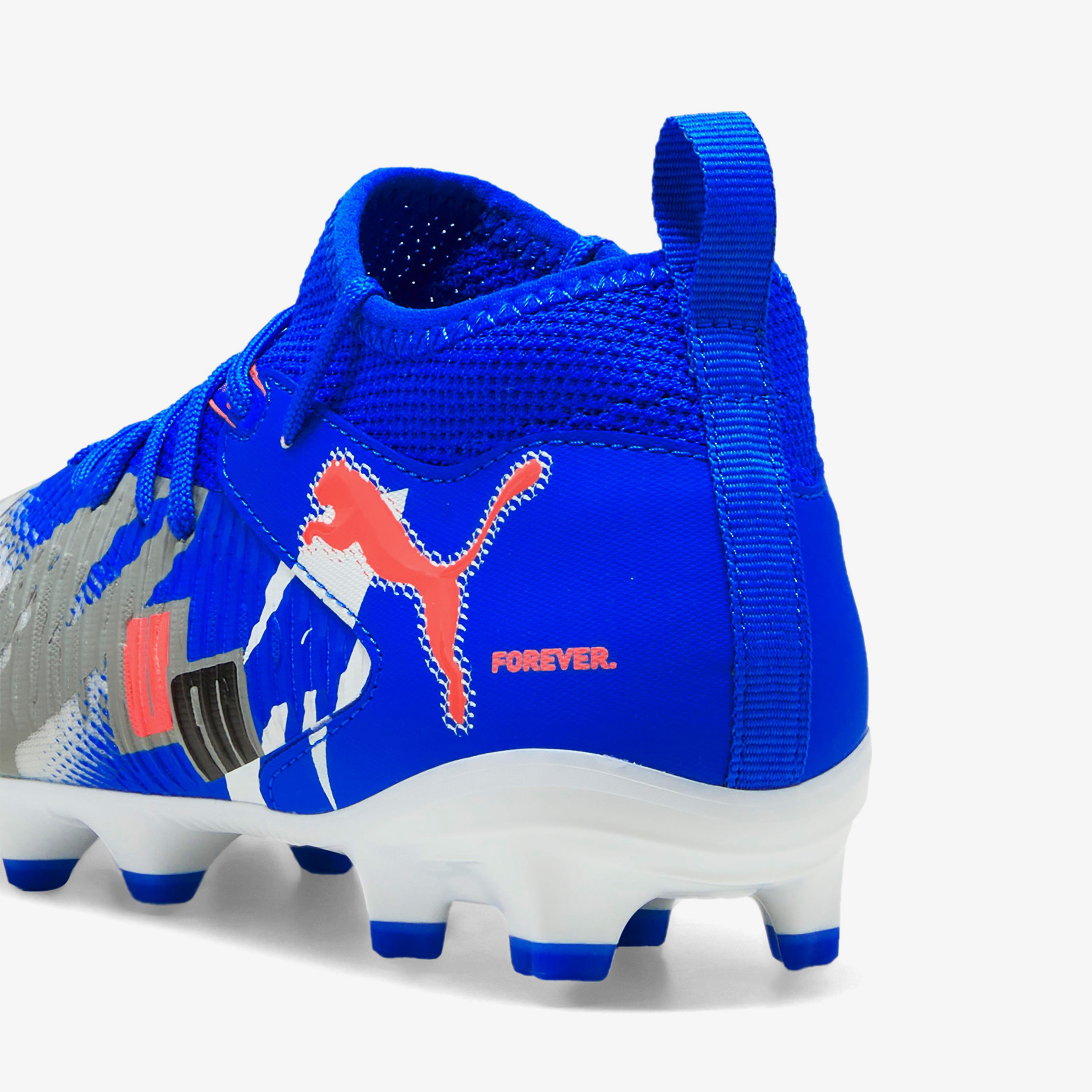 Puma Future 8 Match Frvr Fg/Ag Çocuk Beyaz Çim Saha Kramponu