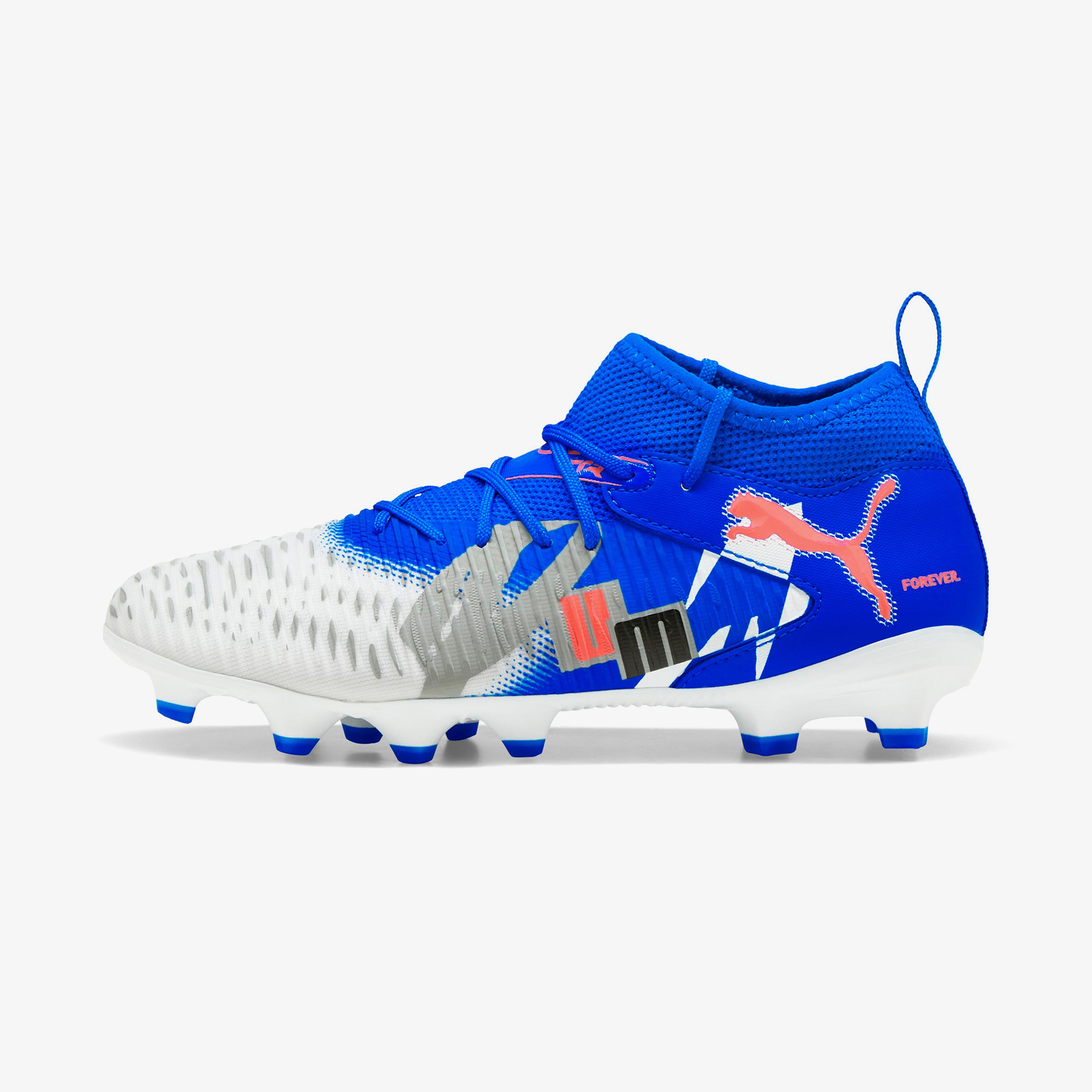 Puma Future 8 Match Frvr Fg/Ag Çocuk Beyaz Çim Saha Kramponu