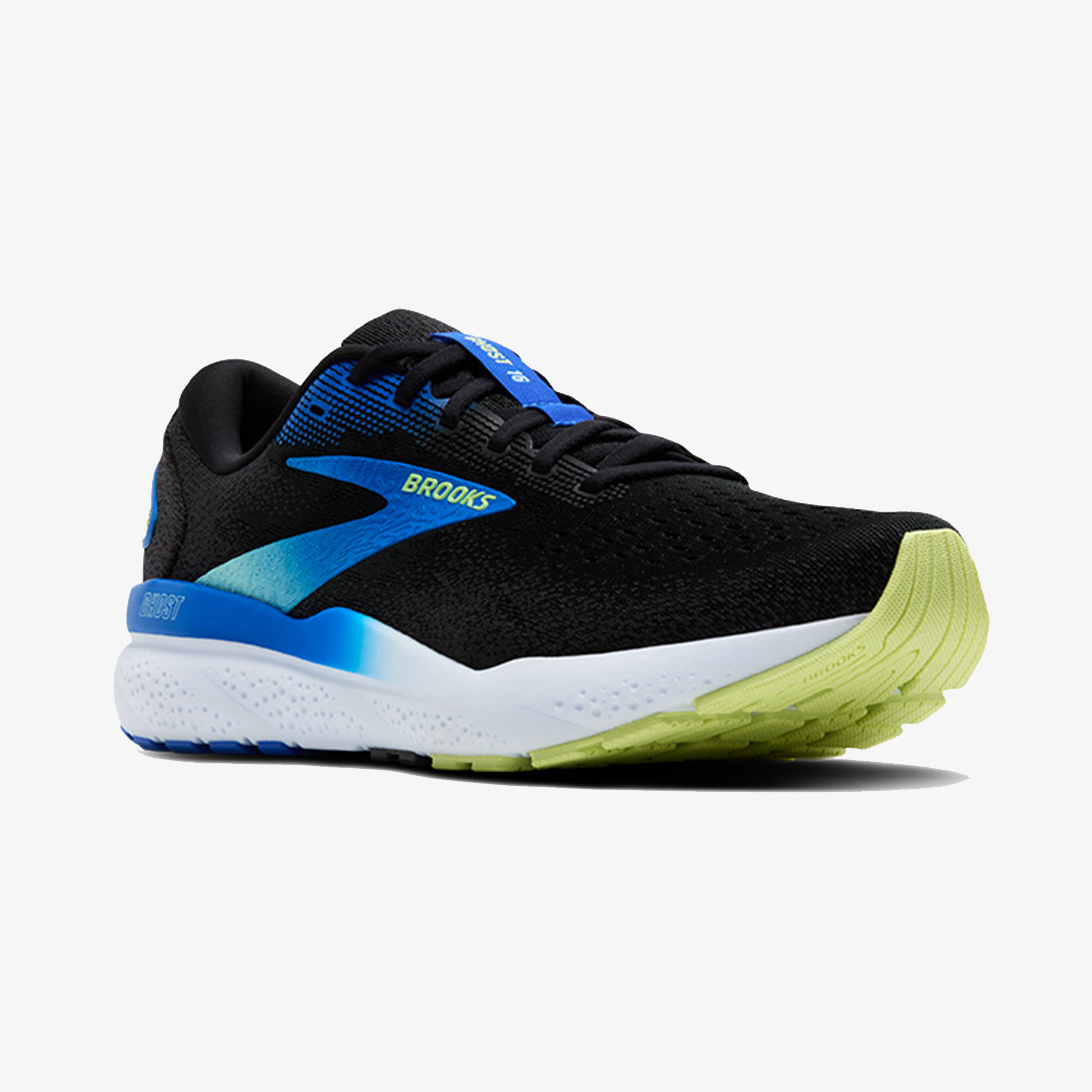 Brooks Ghost 16 Erkek Siyah/Mavi Koşu Ayakkabısı