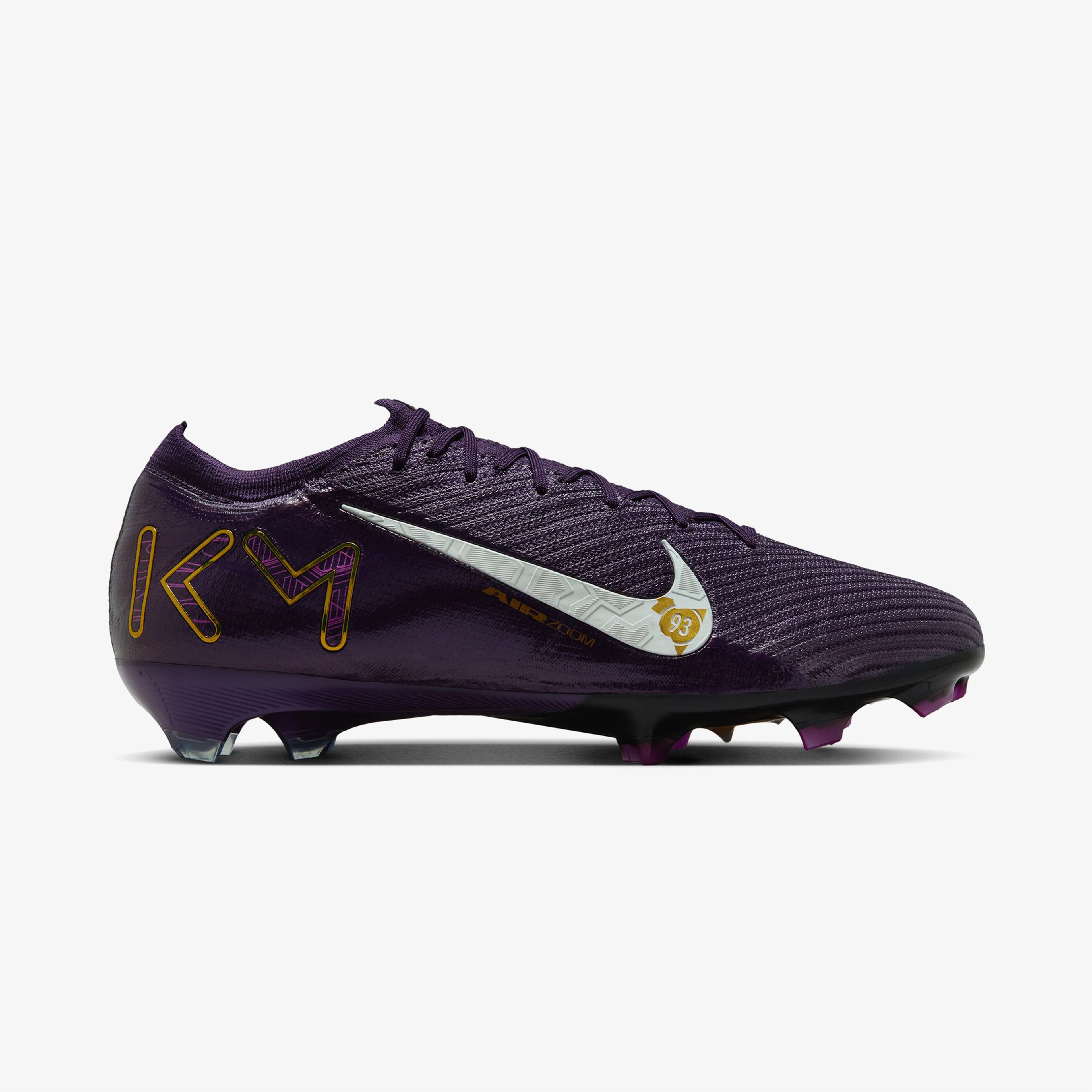 Nike Mercurial Vapor 16 Elite "Kylian Mbappe" Erkek Mor Çim Saha Kramponu