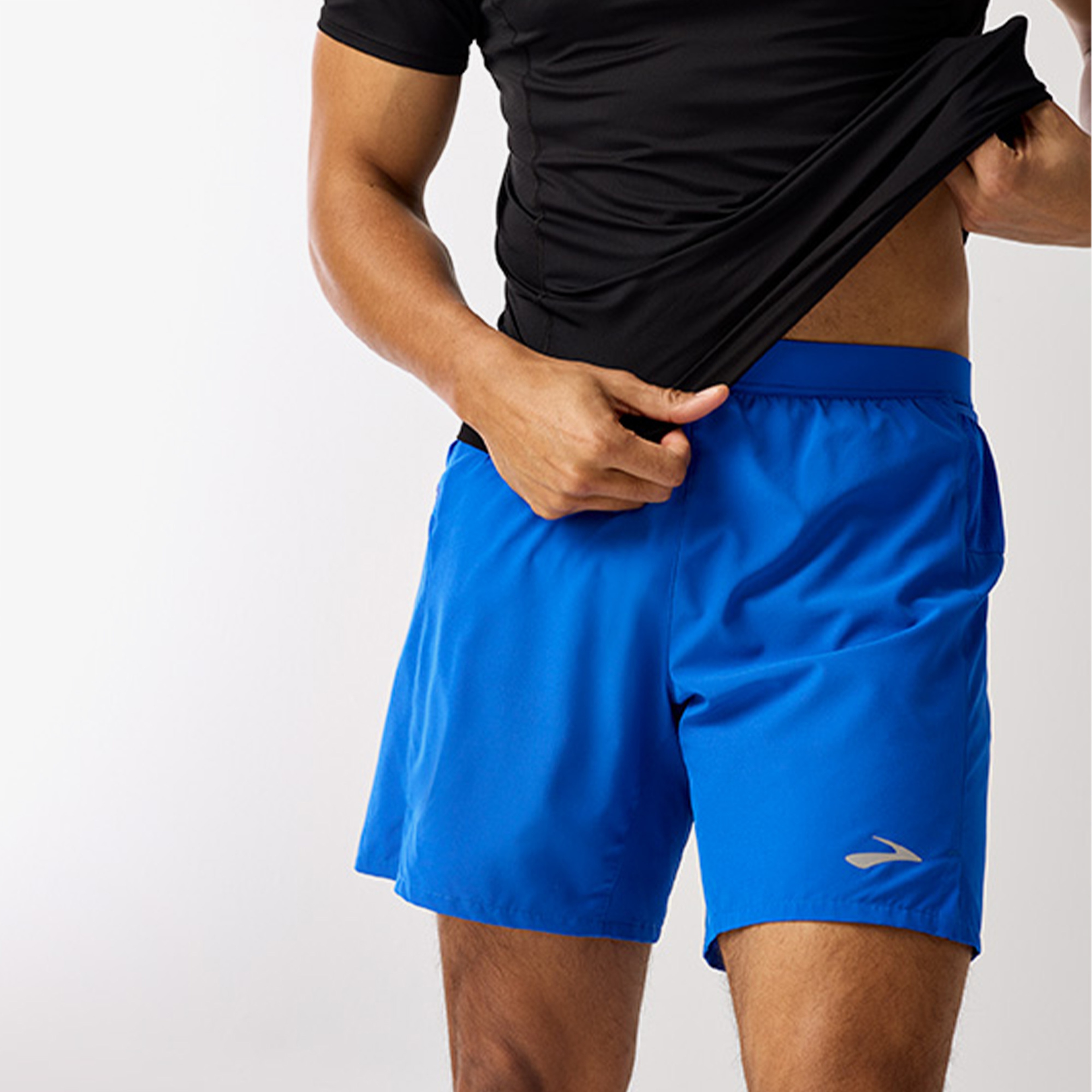 Brooks Journey 7 2-in-1 Erkek Mavi Koşu Şortu