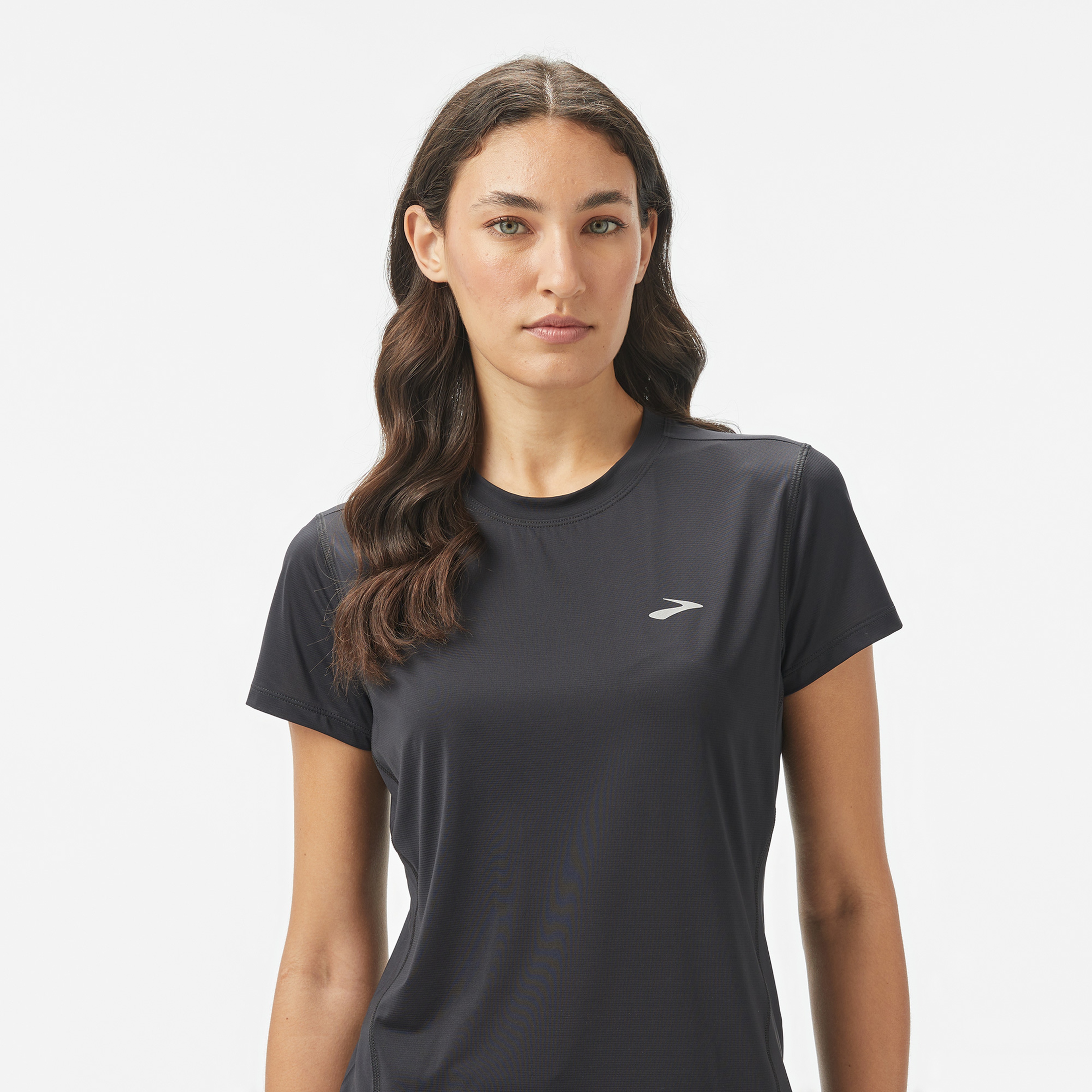 Brooks Sprint Free Sleeve 3.0 Kadın Siyah Koşu T-Shirt