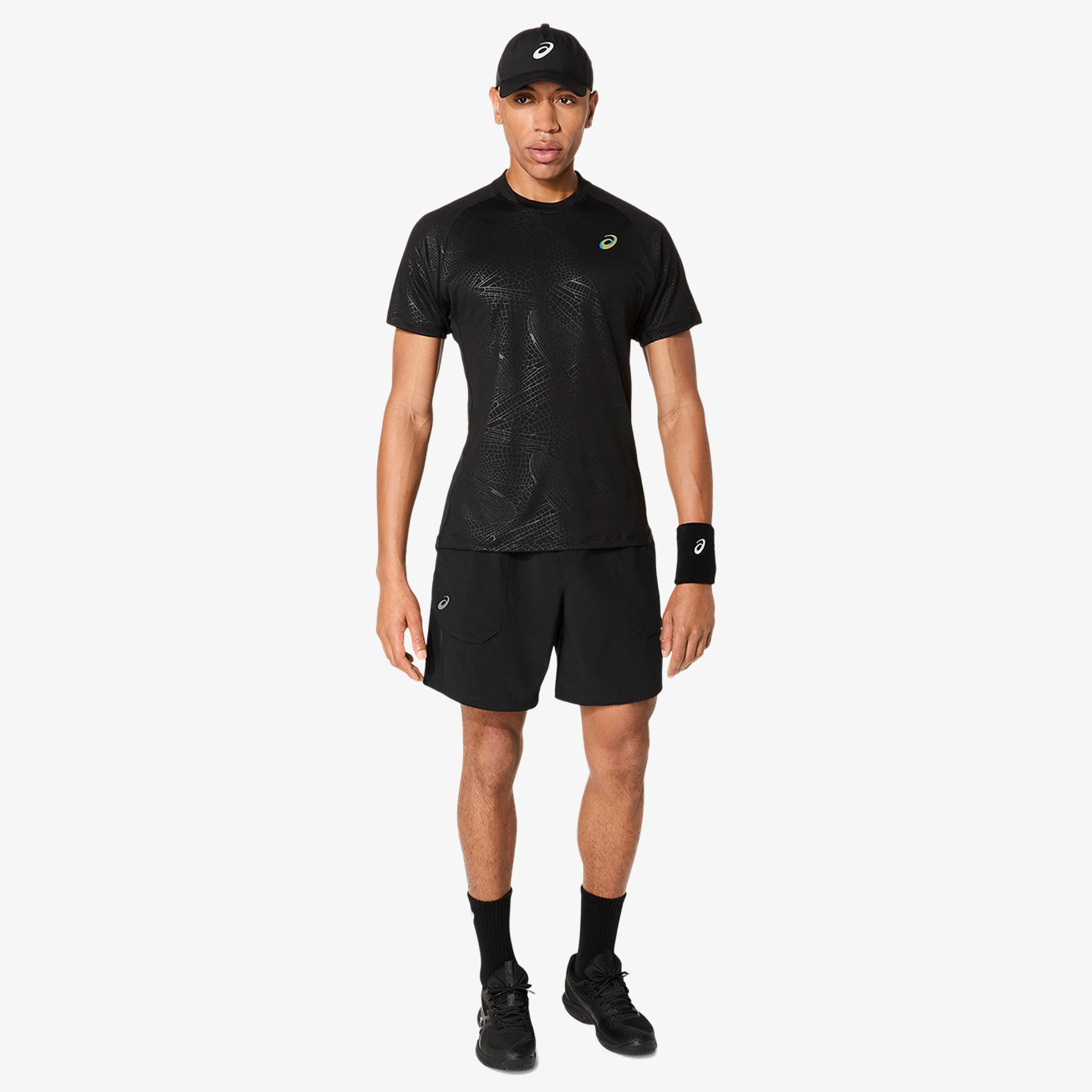 Asics Match 7in Erkek Siyah Tenis Şortu