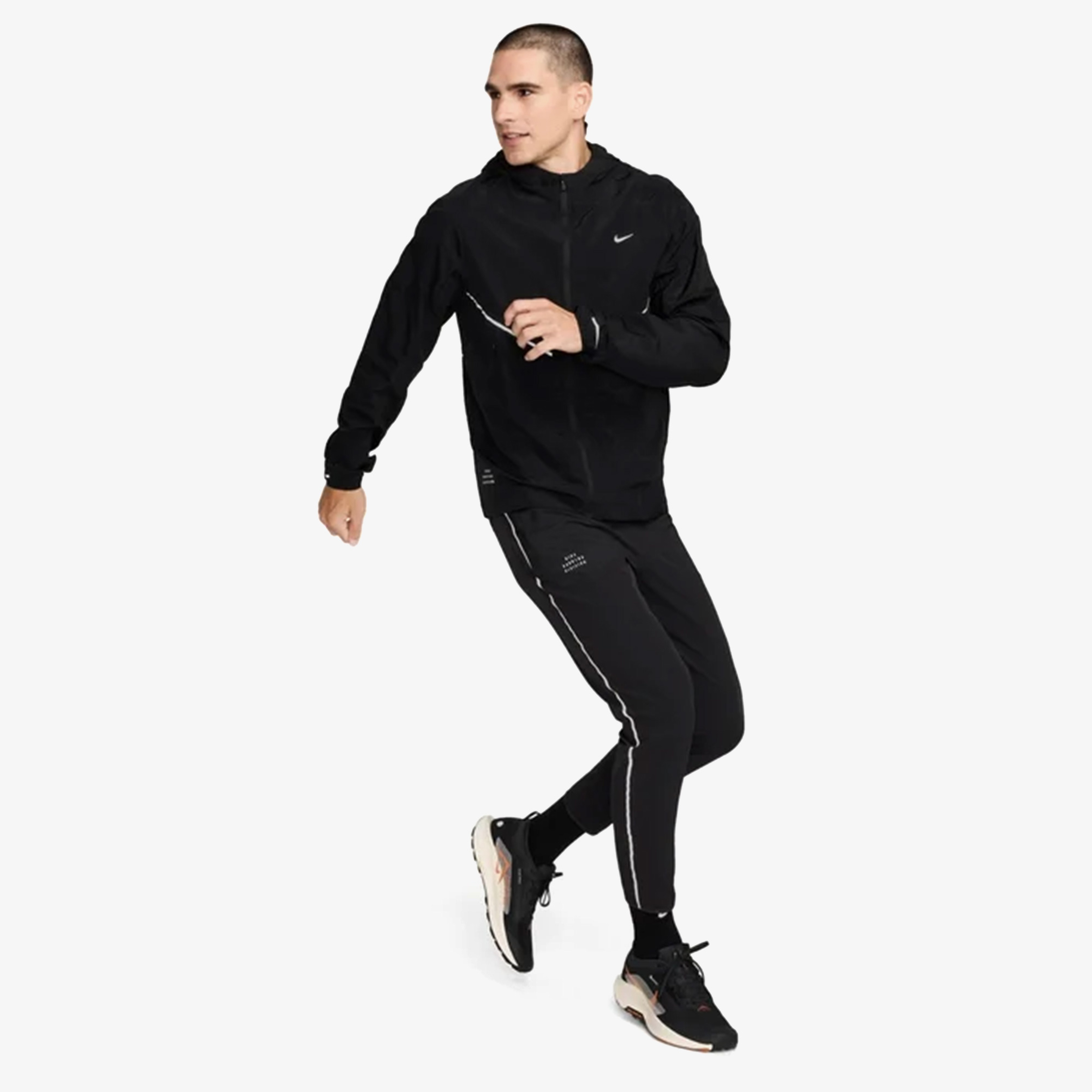 Nike Dfadv Run Div Uv Erkek Siyah Eşofman Altı