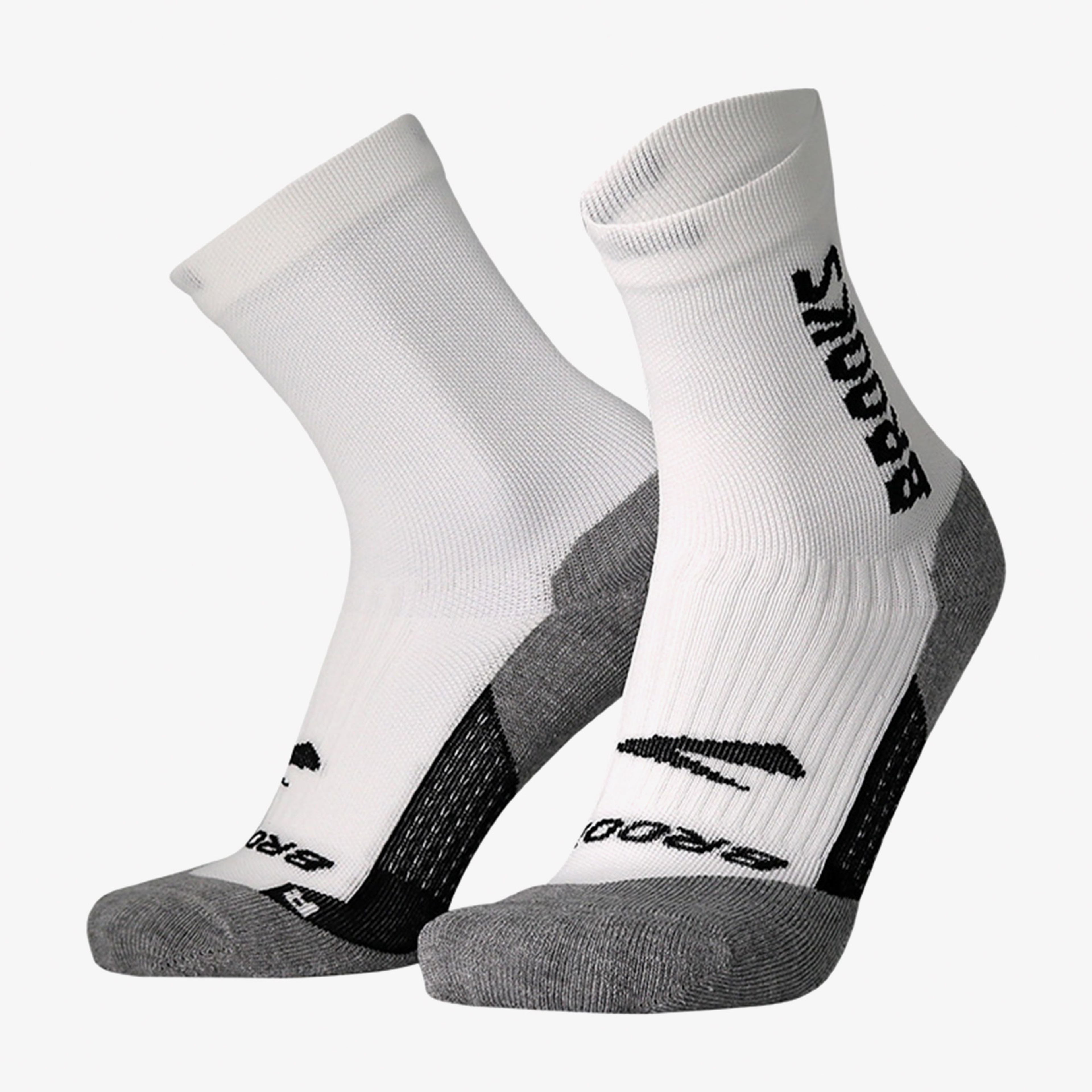 Brooks Ghost Crew Unisex Beyaz Koşu Çorabı