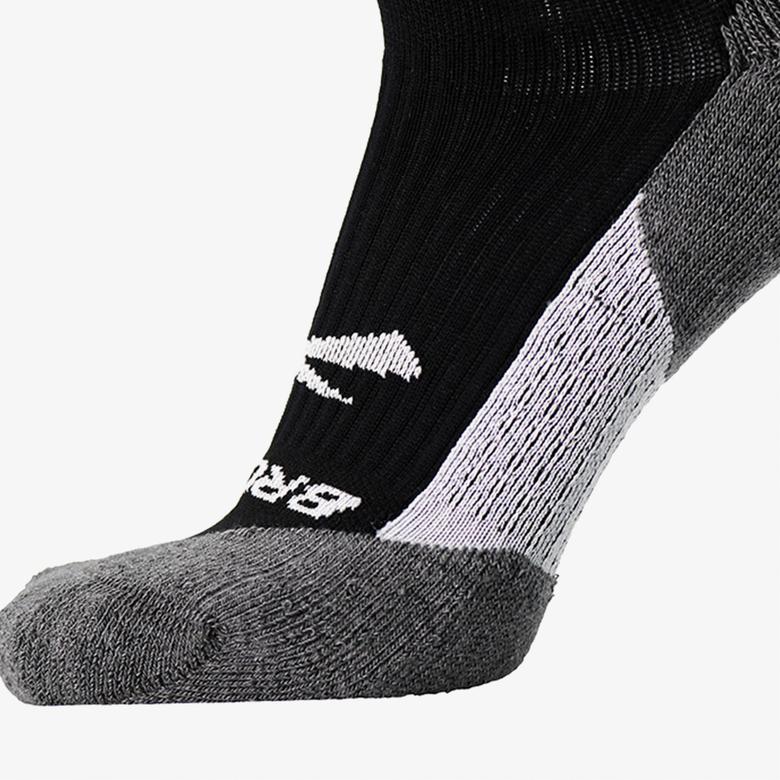 Brooks Ghost Crew Unisex Siyah Koşu Çorabı