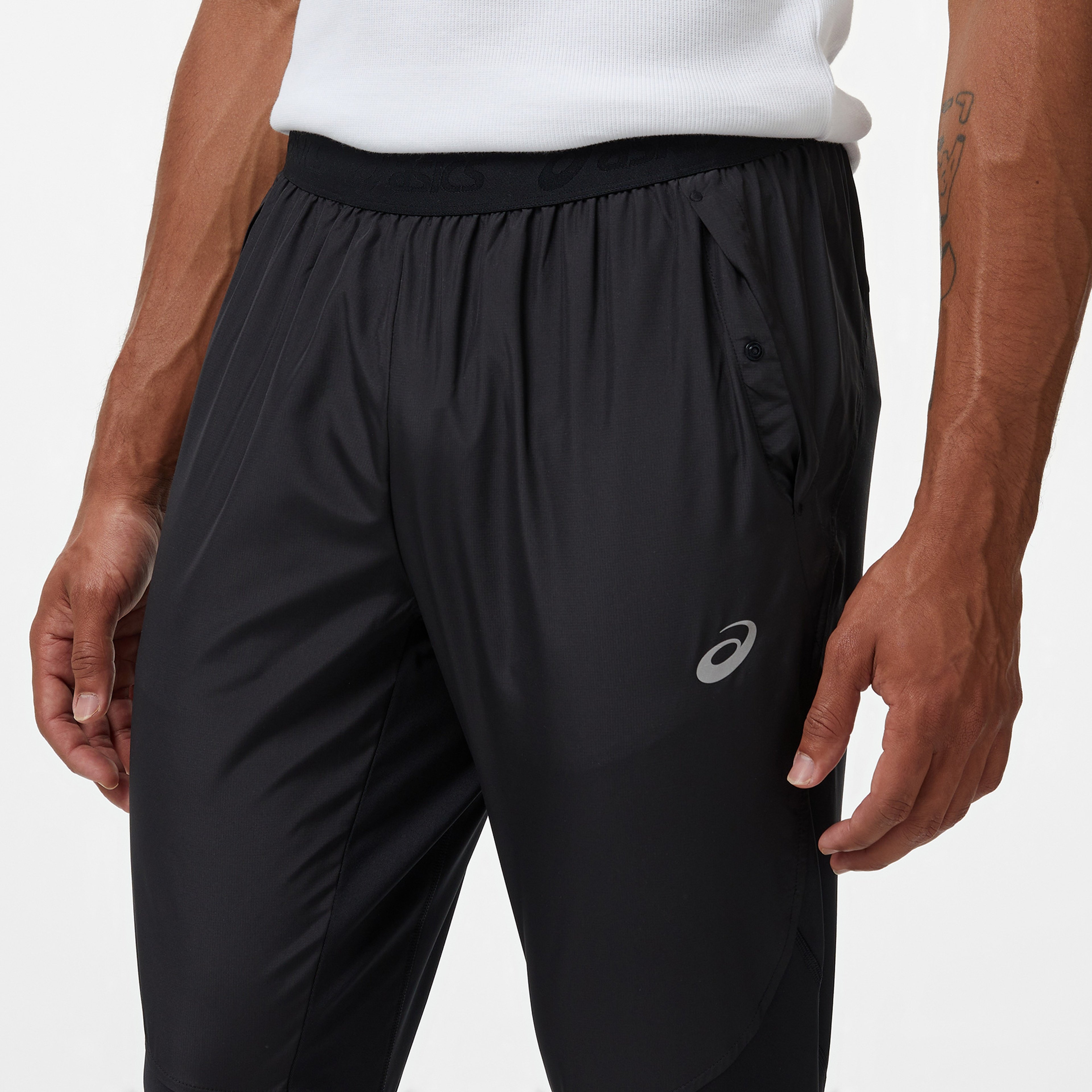 Asics Road Pant Erkek Siyah Koşu Eşofman Altı