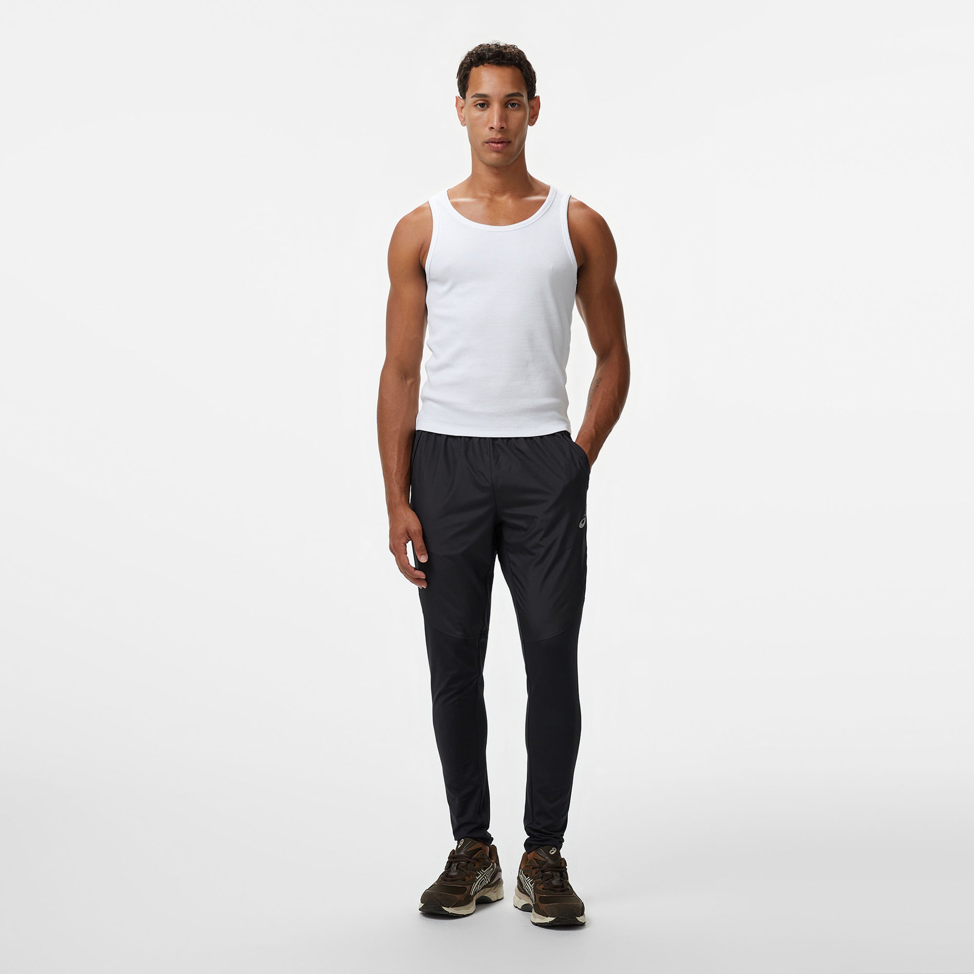 Asics Road Pant Erkek Siyah Koşu Eşofman Altı