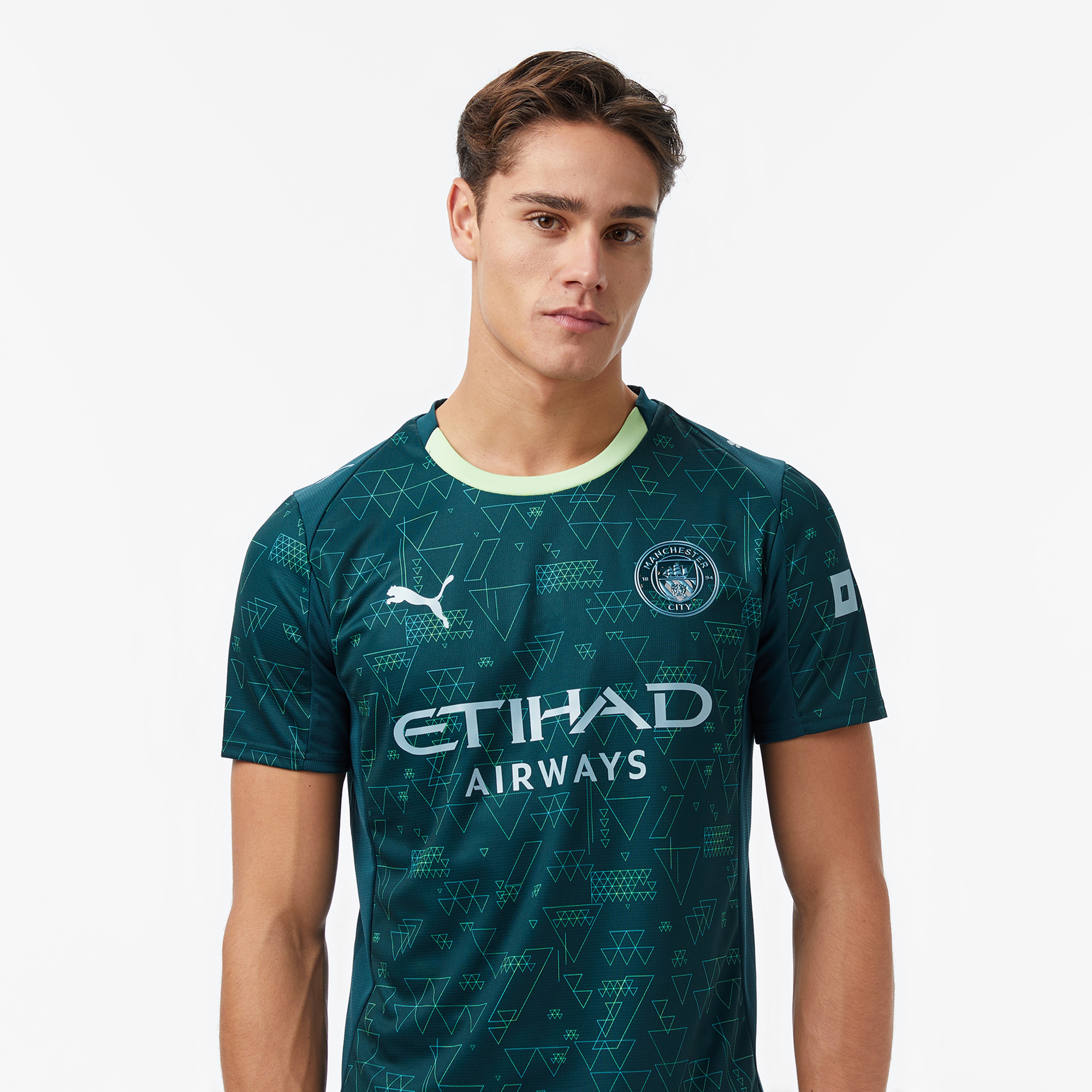 Puma Mcfc 4Th Erkek Yeşil Futbol Forması