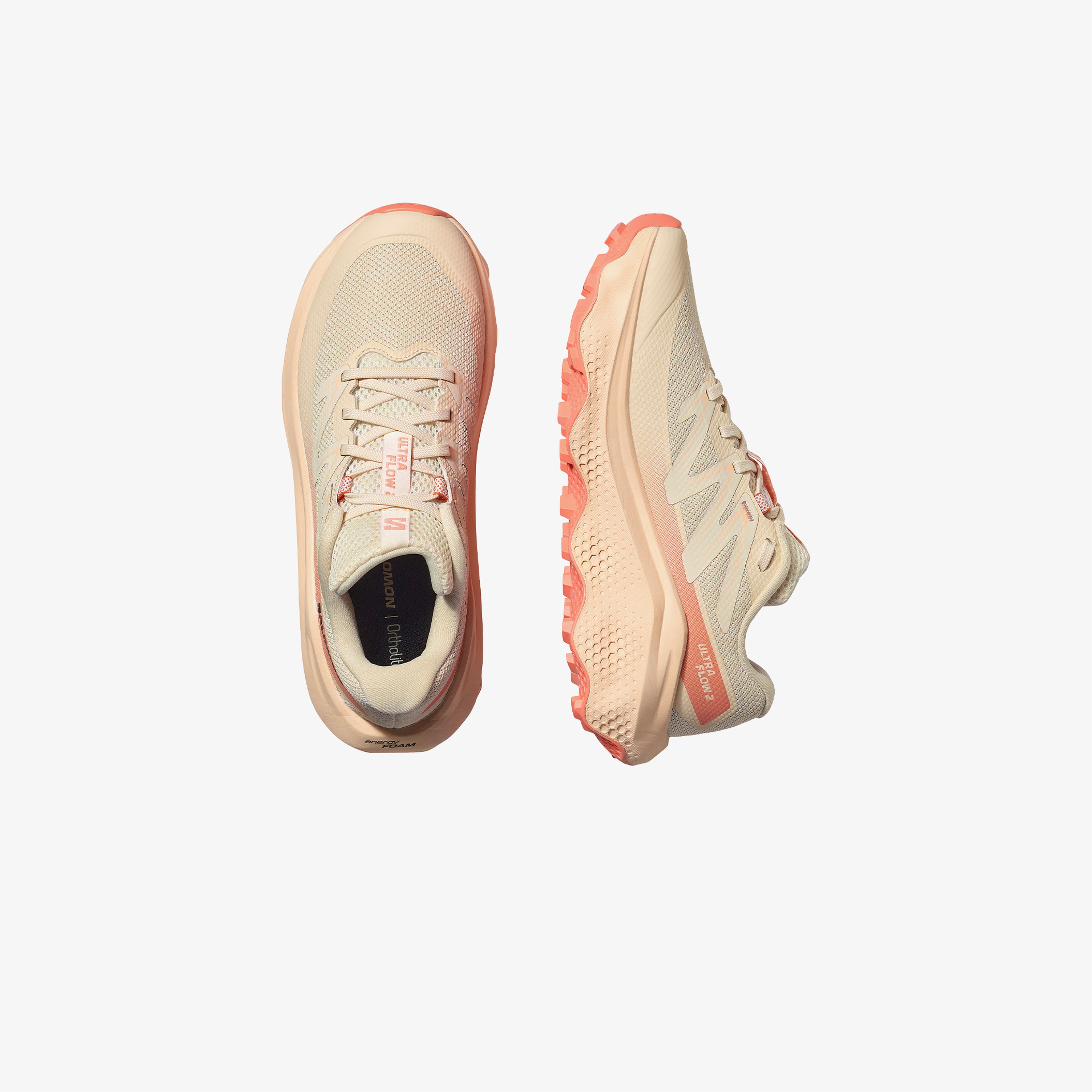 Salomon Ultra Flow 2 Kadın Krem Koşu Ayakkabısı