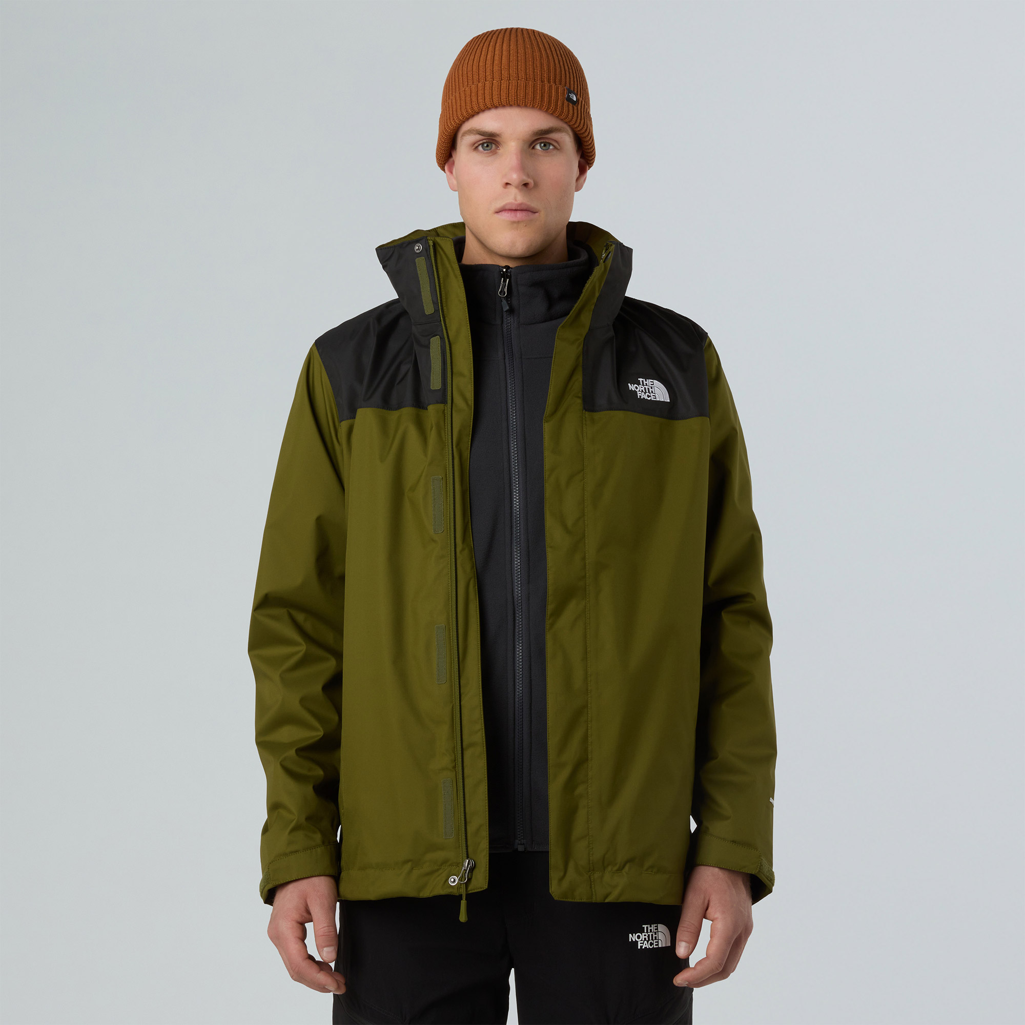 The North Face Evolve II Triclimate Erkek Haki Outdoor Mont