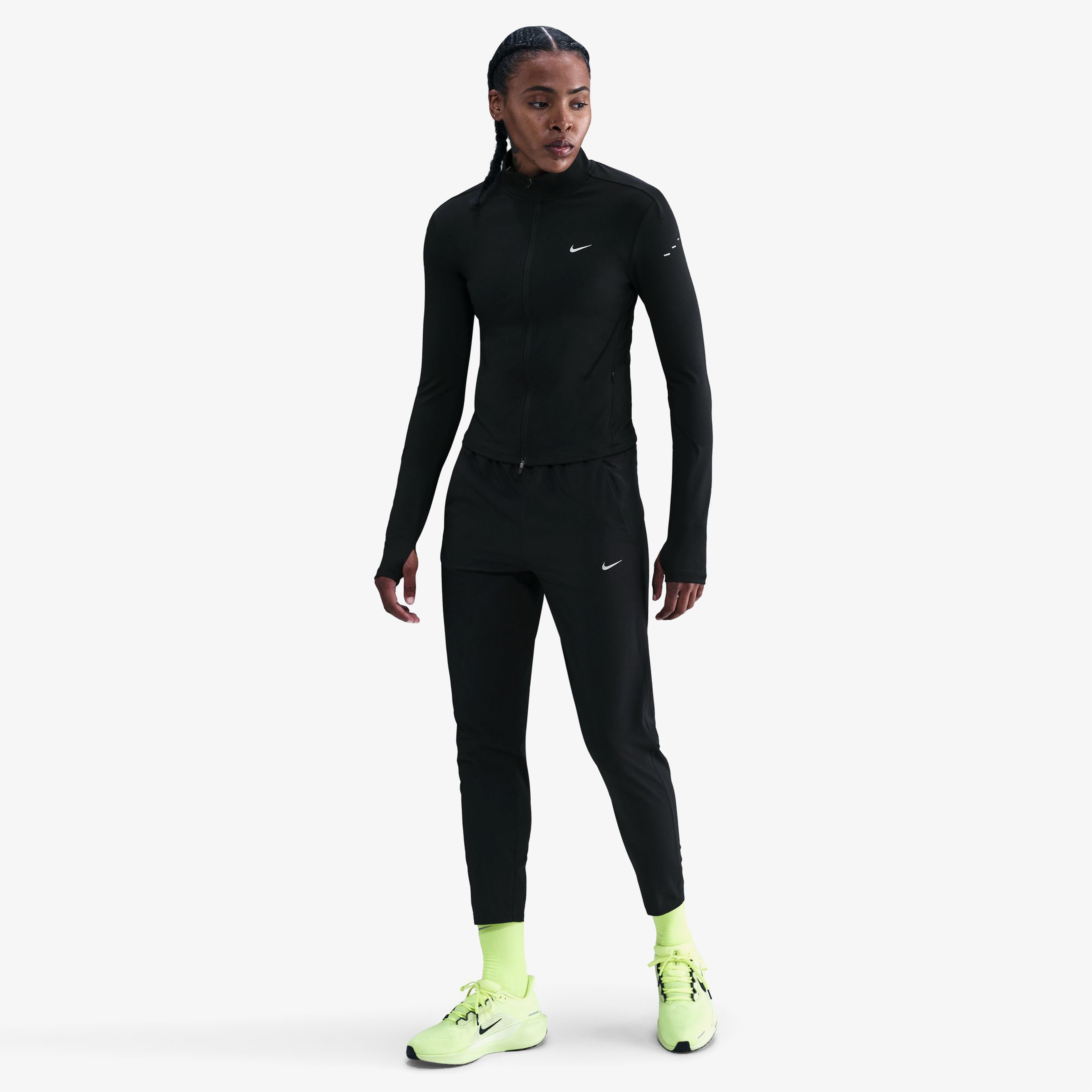 Nike Tempo Dri-FIT MR 7/8 Kadın Siyah Koşu Eşofman Altı