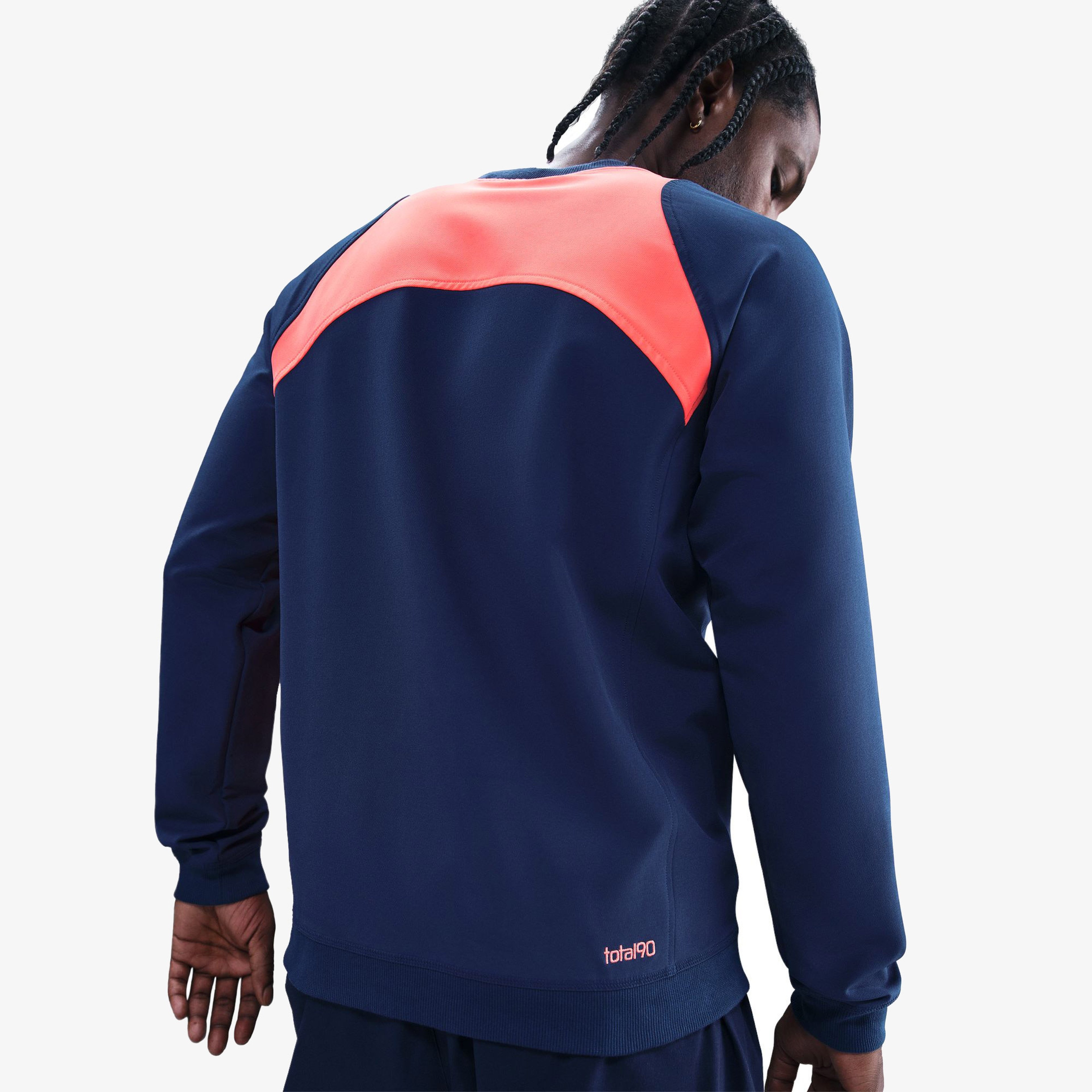 Nike T90 Crew Erkek Mavi Futbol Sweatshirt
