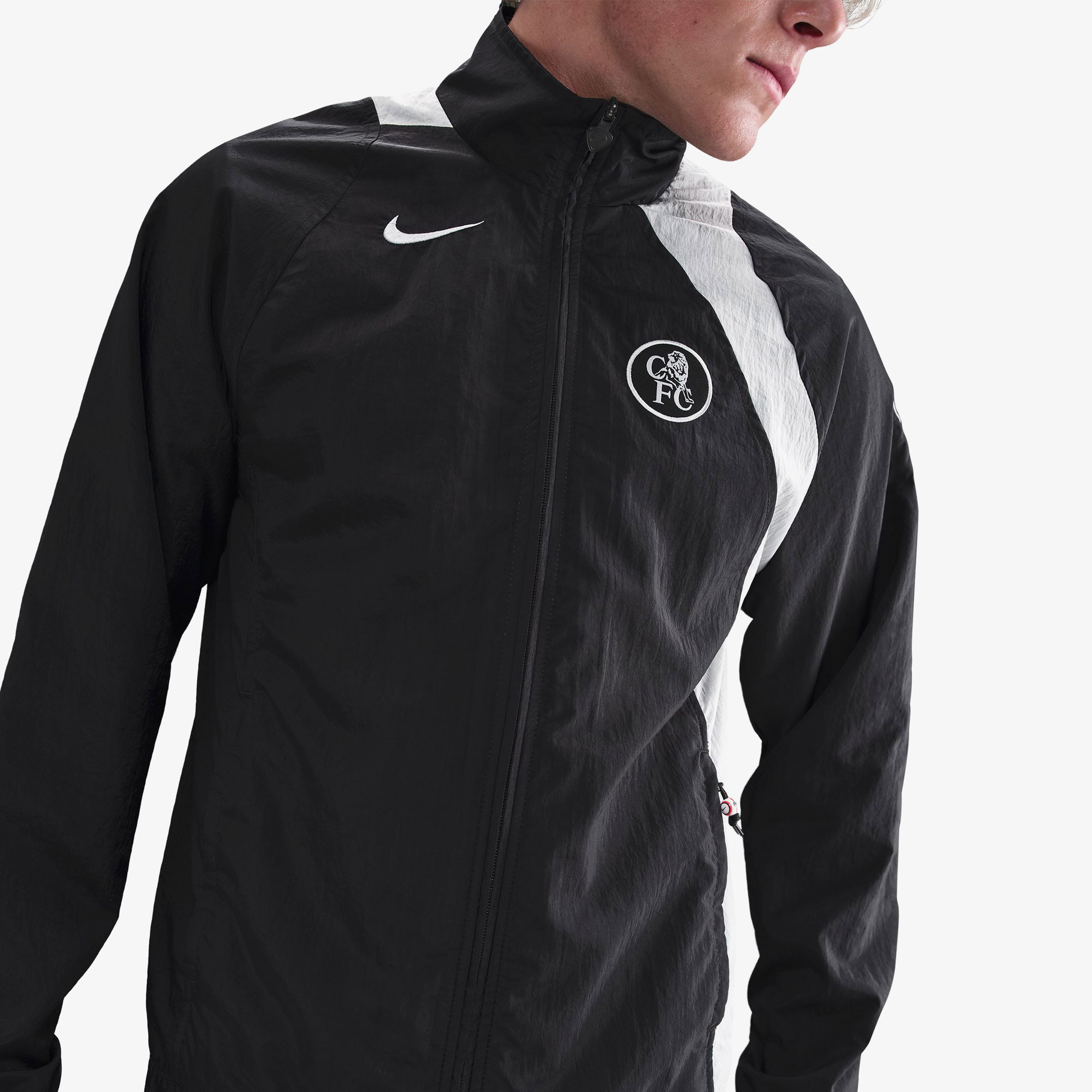 Nike T90 Erkek Siyah Futbol Ceketi