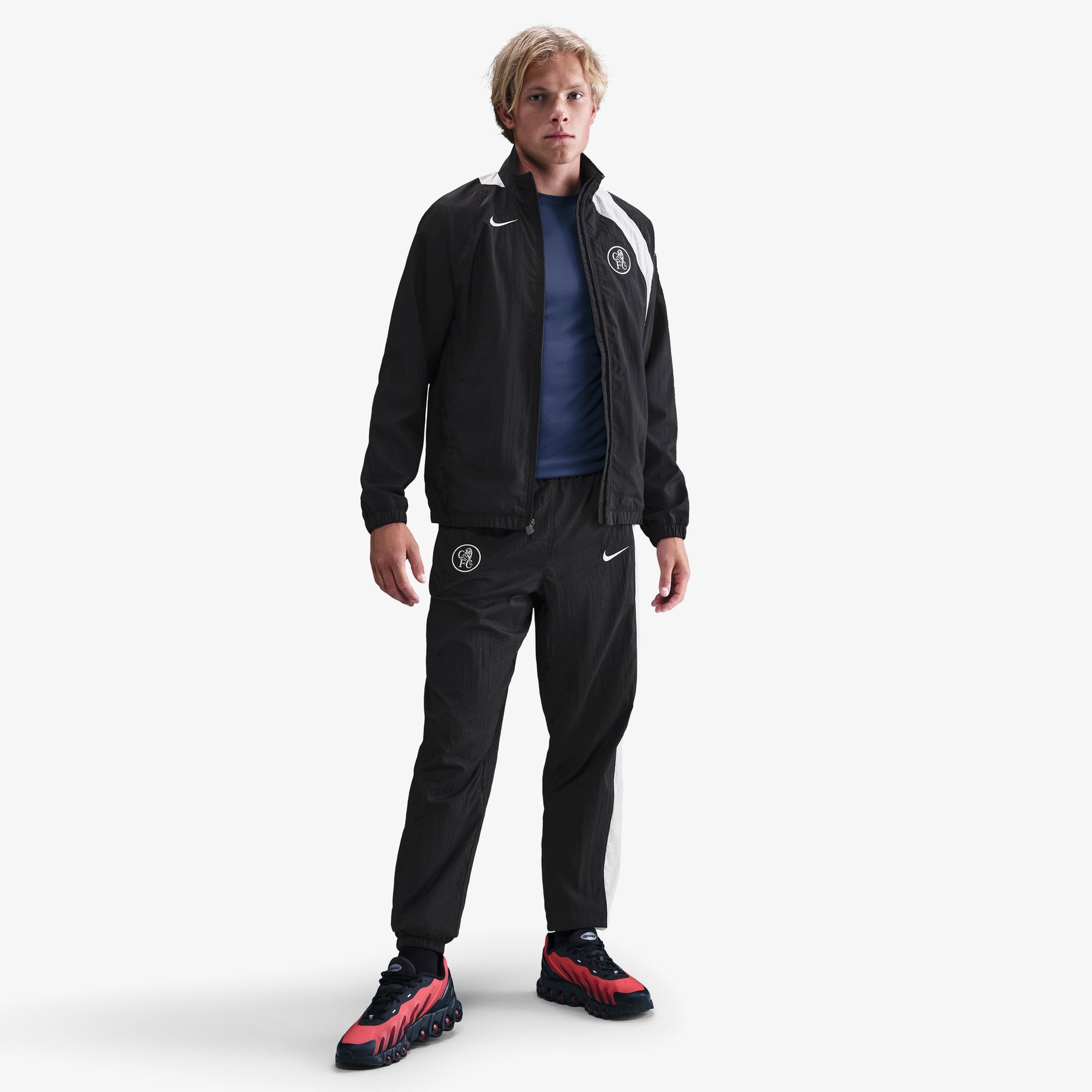 Nike T90 Erkek Siyah Futbol Ceketi