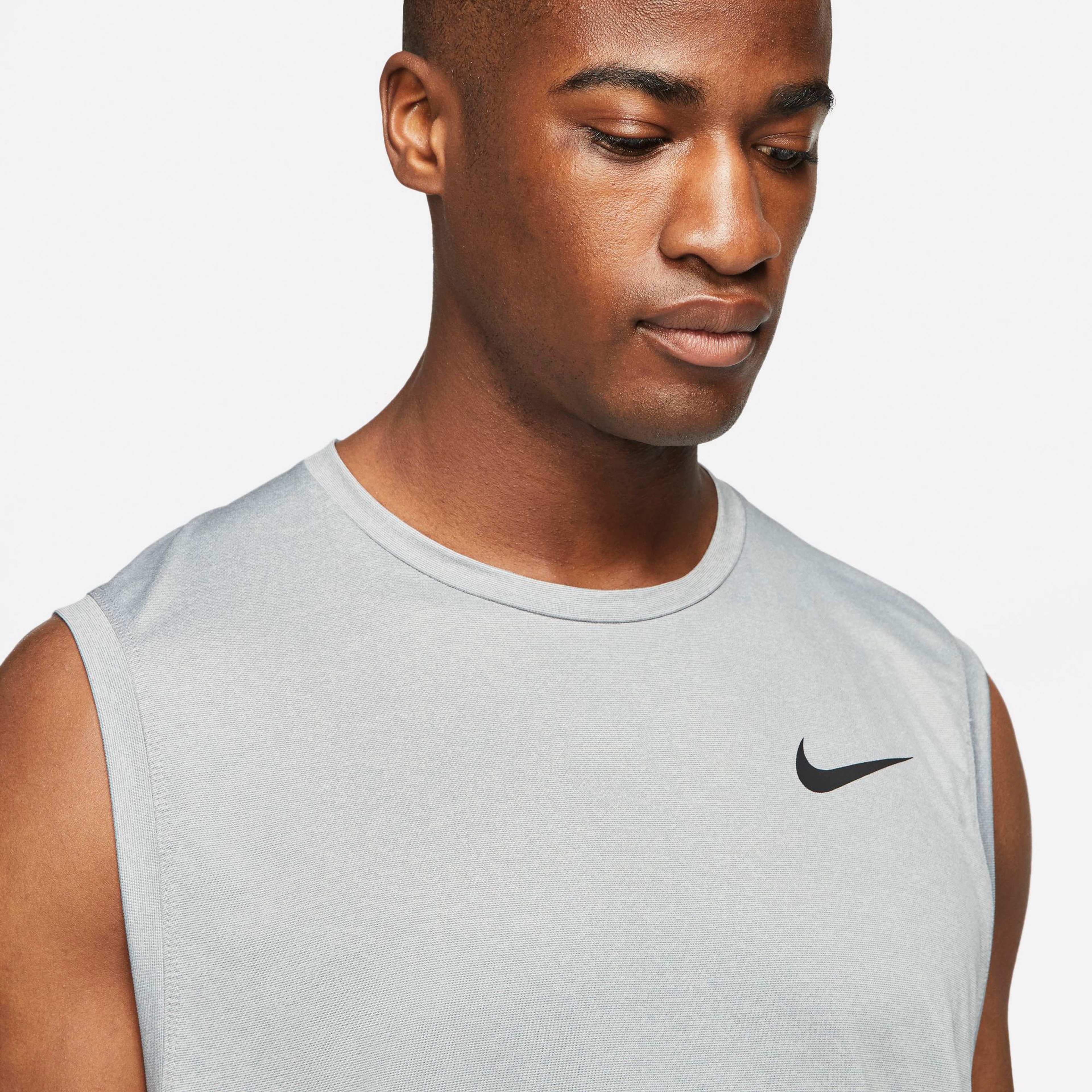 Nike Pro Dri-Fit Hyper Dry Top Tank Erkek Gri T-Shirt