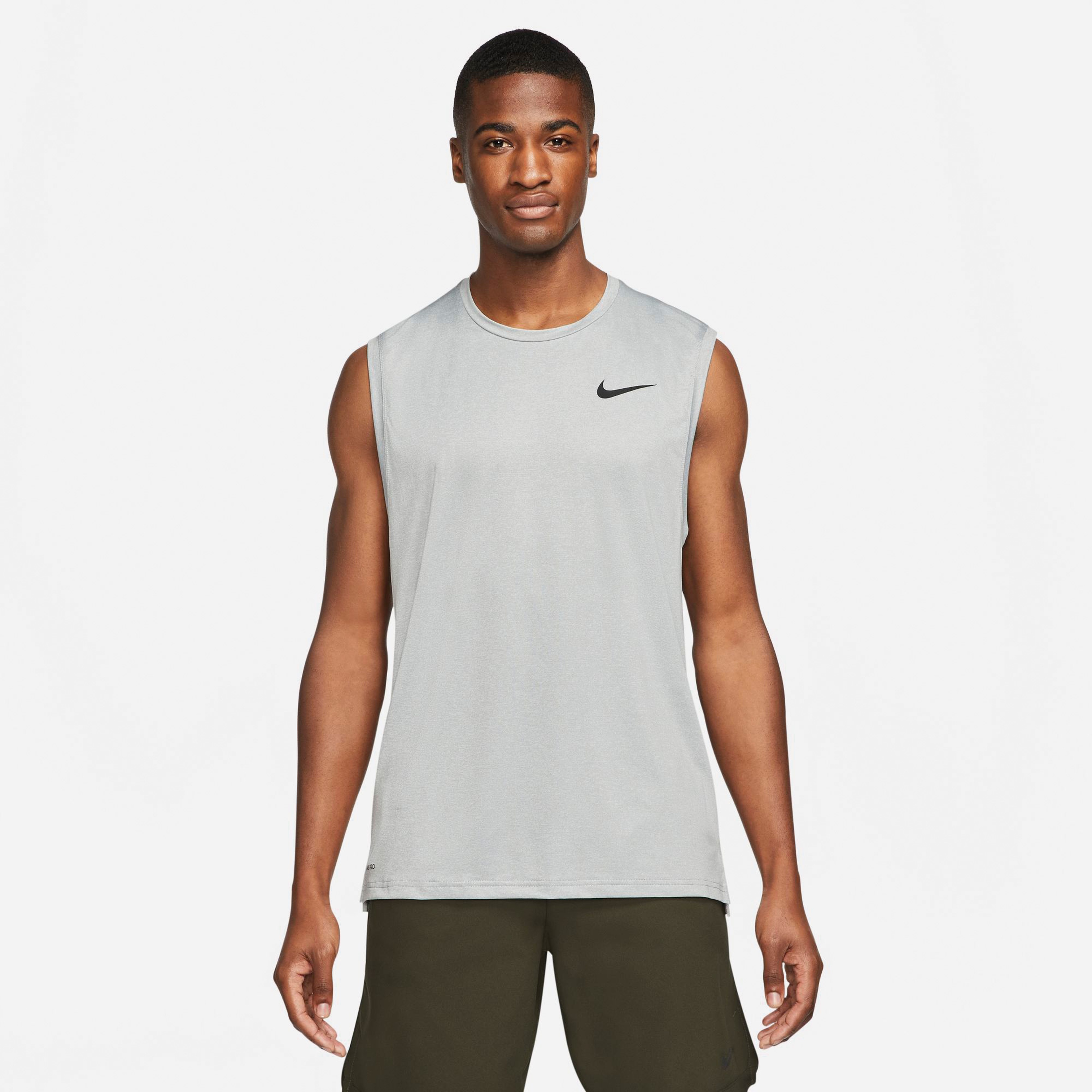 Nike Pro Dri-Fit Hyper Dry Top Tank Erkek Gri T-Shirt