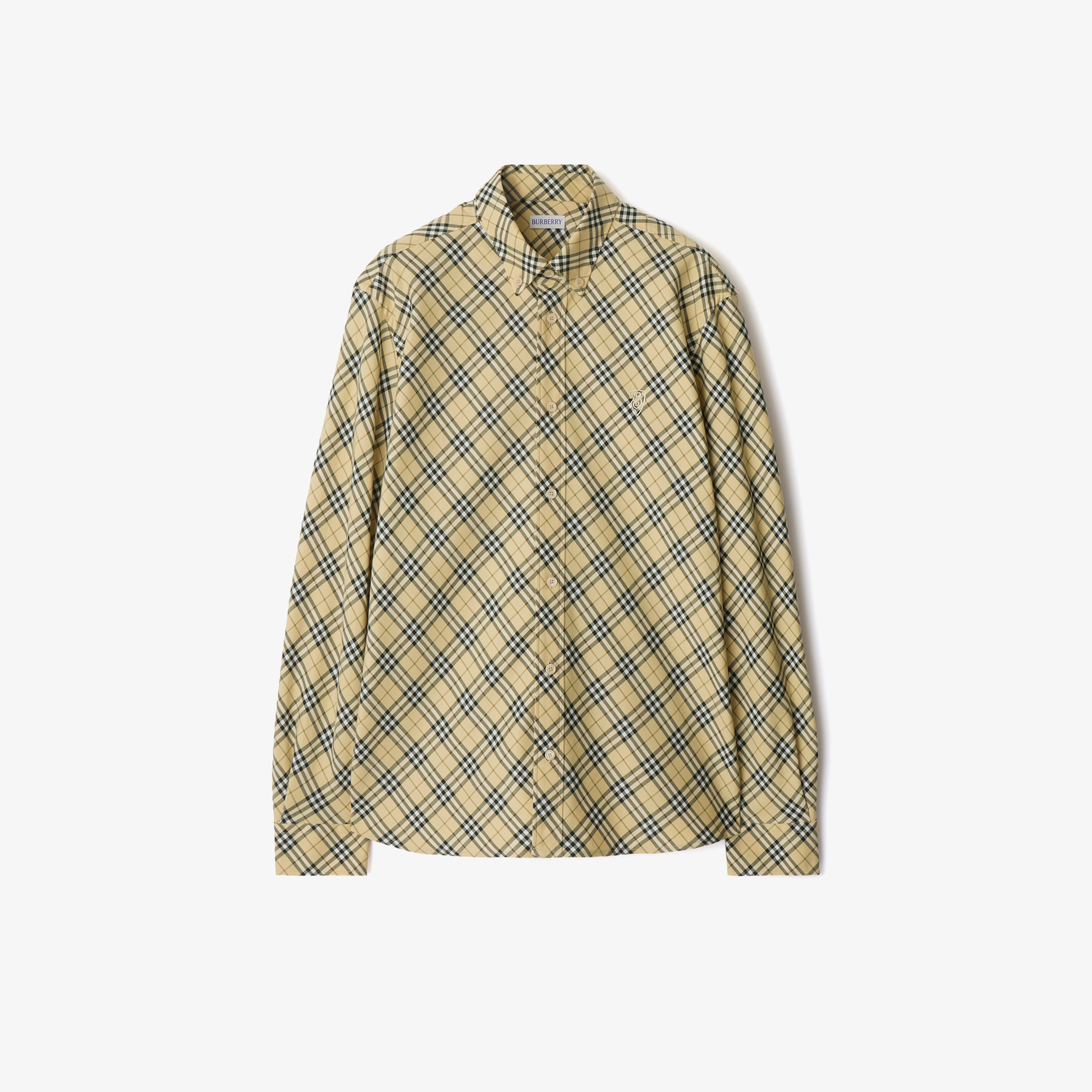 Burberry Erkek Bej Gömlek