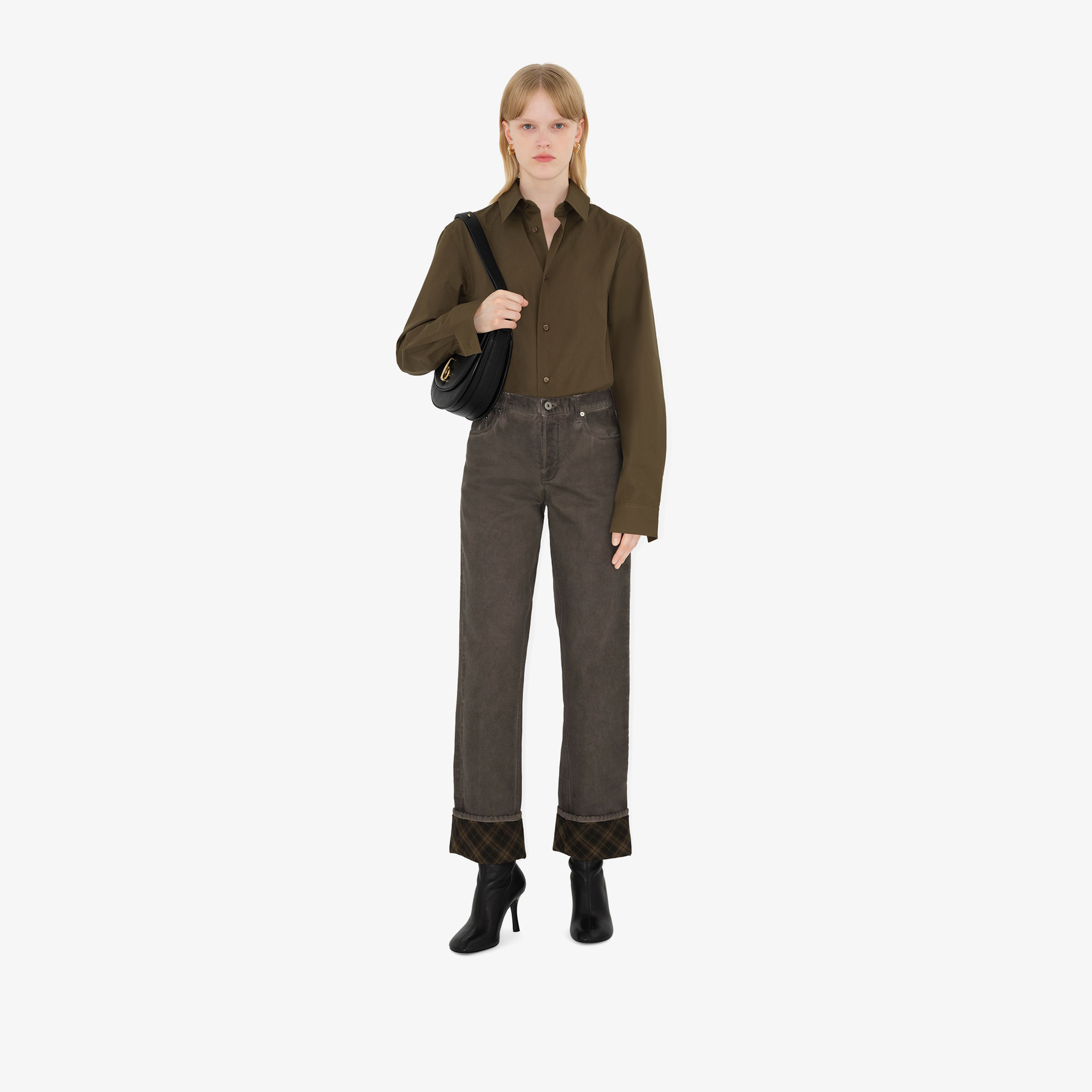 Burberry Kadın Pembe Pantolon