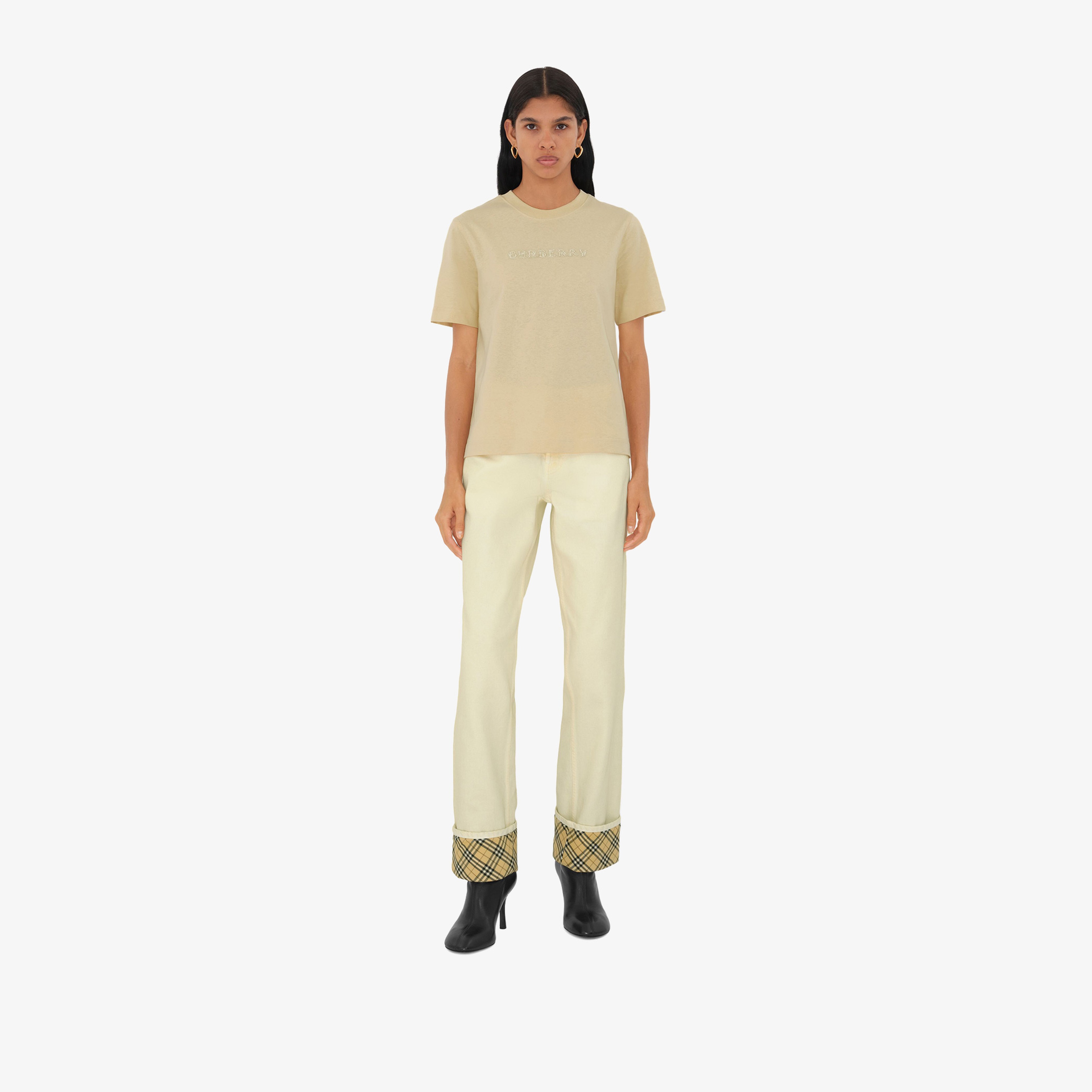 Burberry Kadın Beyaz T-Shirt