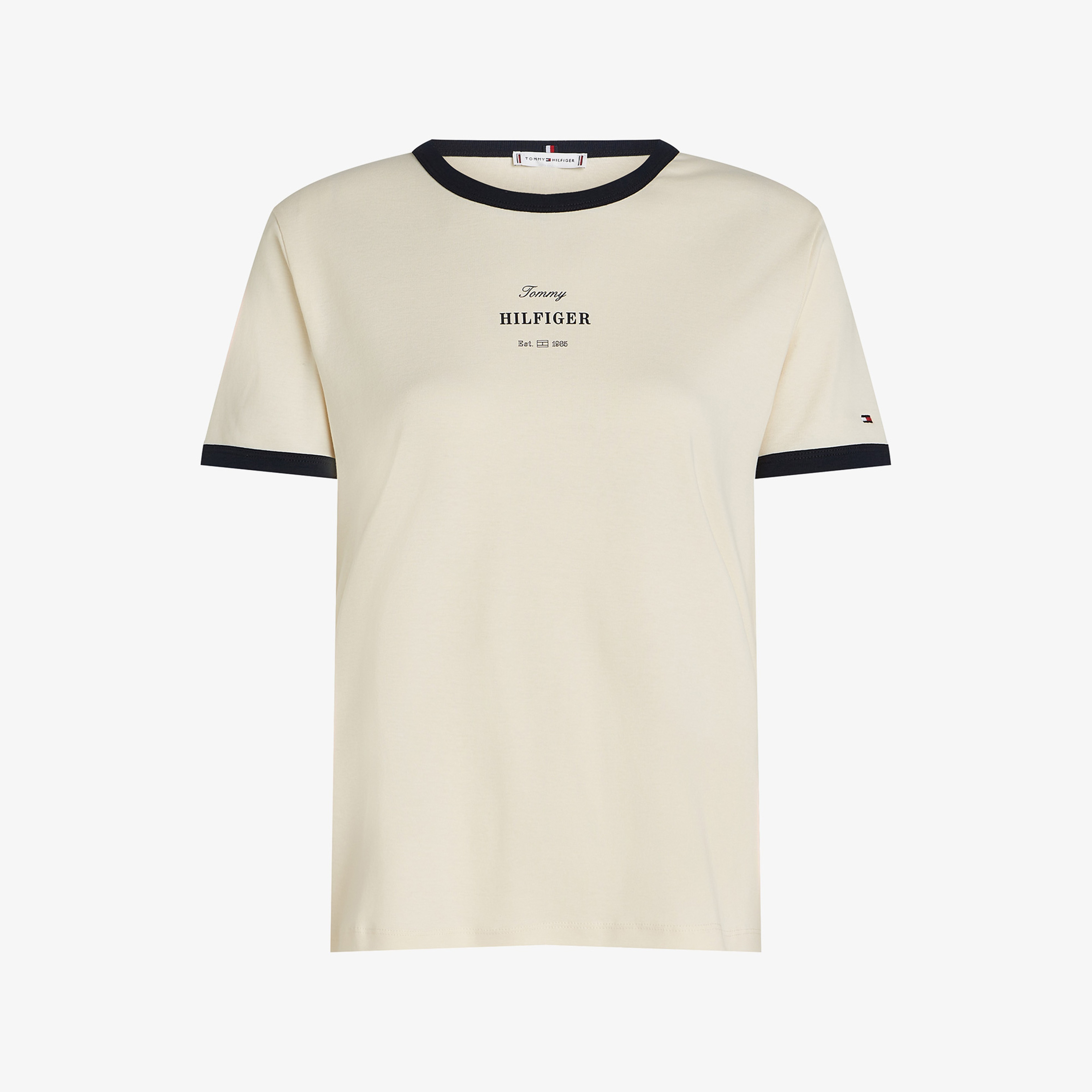 Tommy Hilfiger Kadın Bej T-Shirt