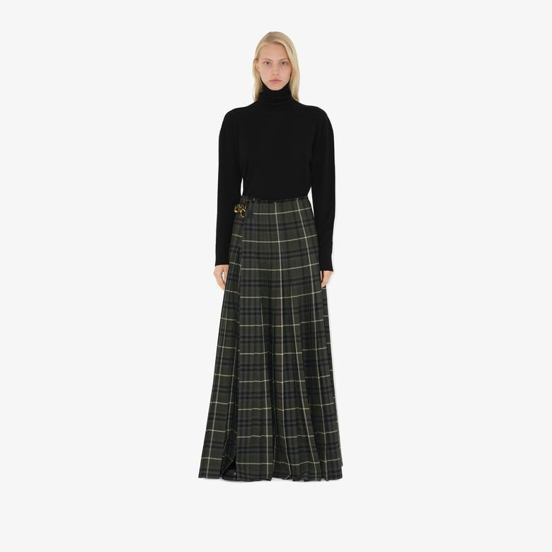 Burberry Kadın Beyaz Etek