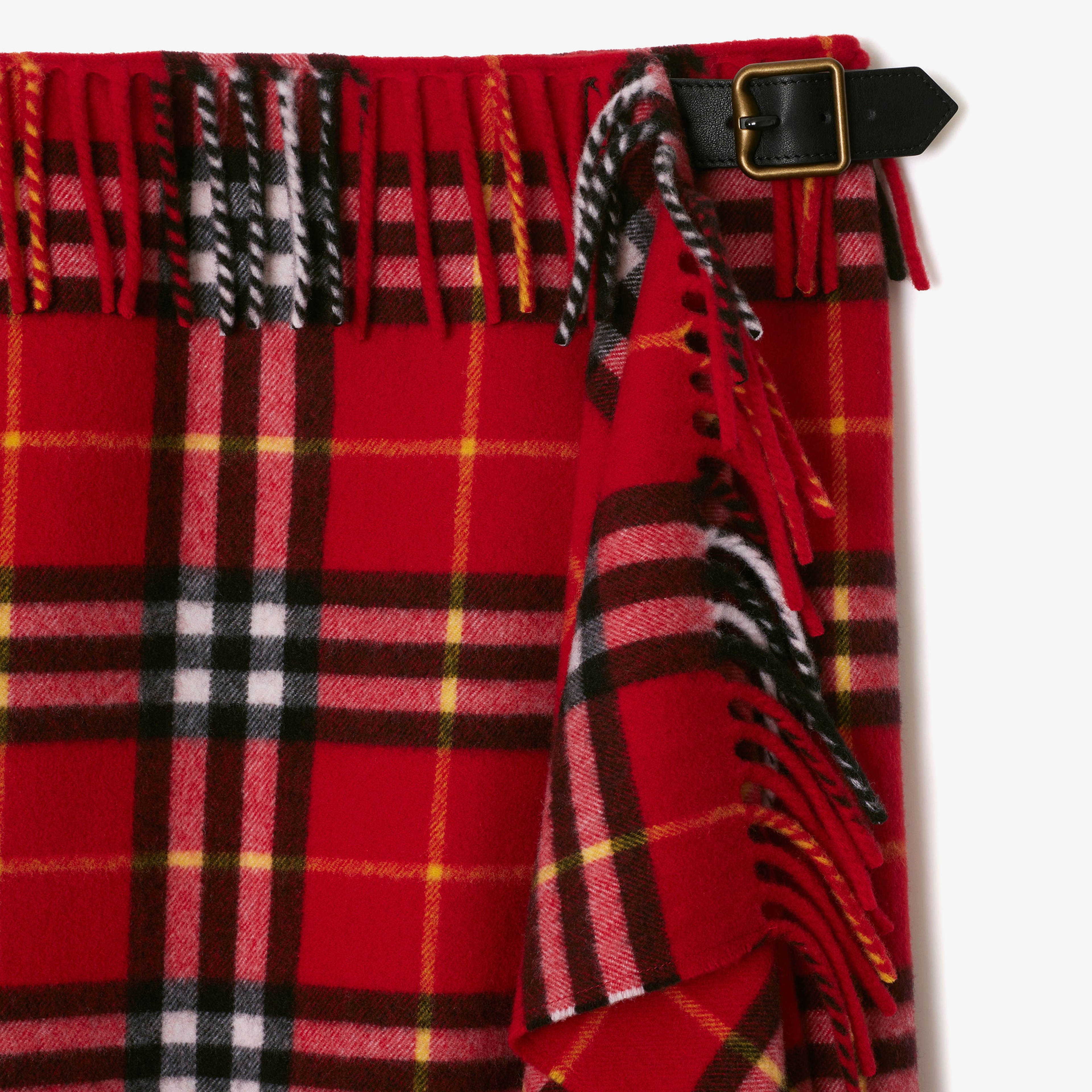 Burberry Kadın Bordo Etek