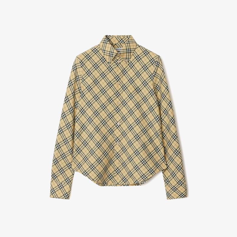 Burberry Kadın Bej Gömlek