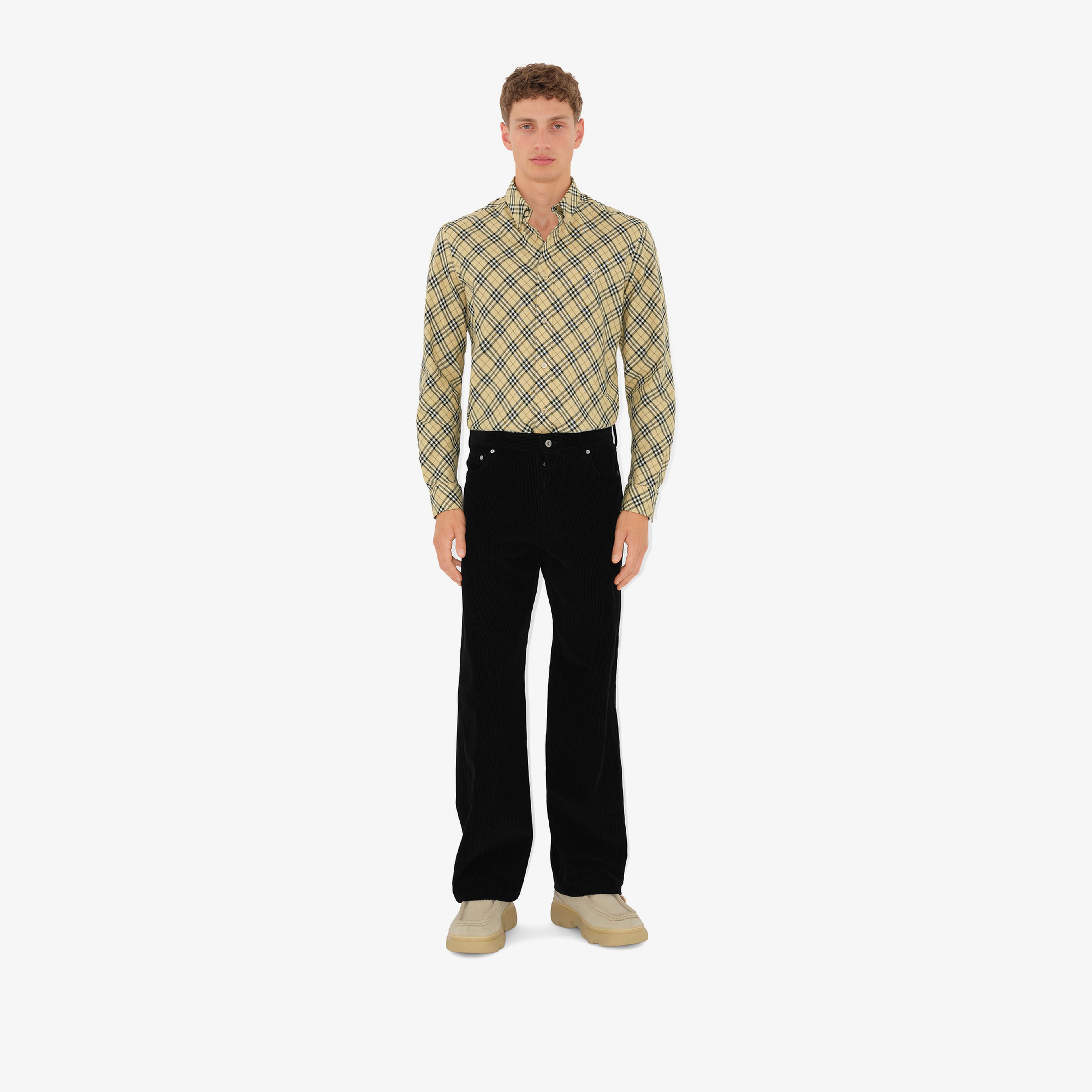 Burberry Erkek Bej Gömlek
