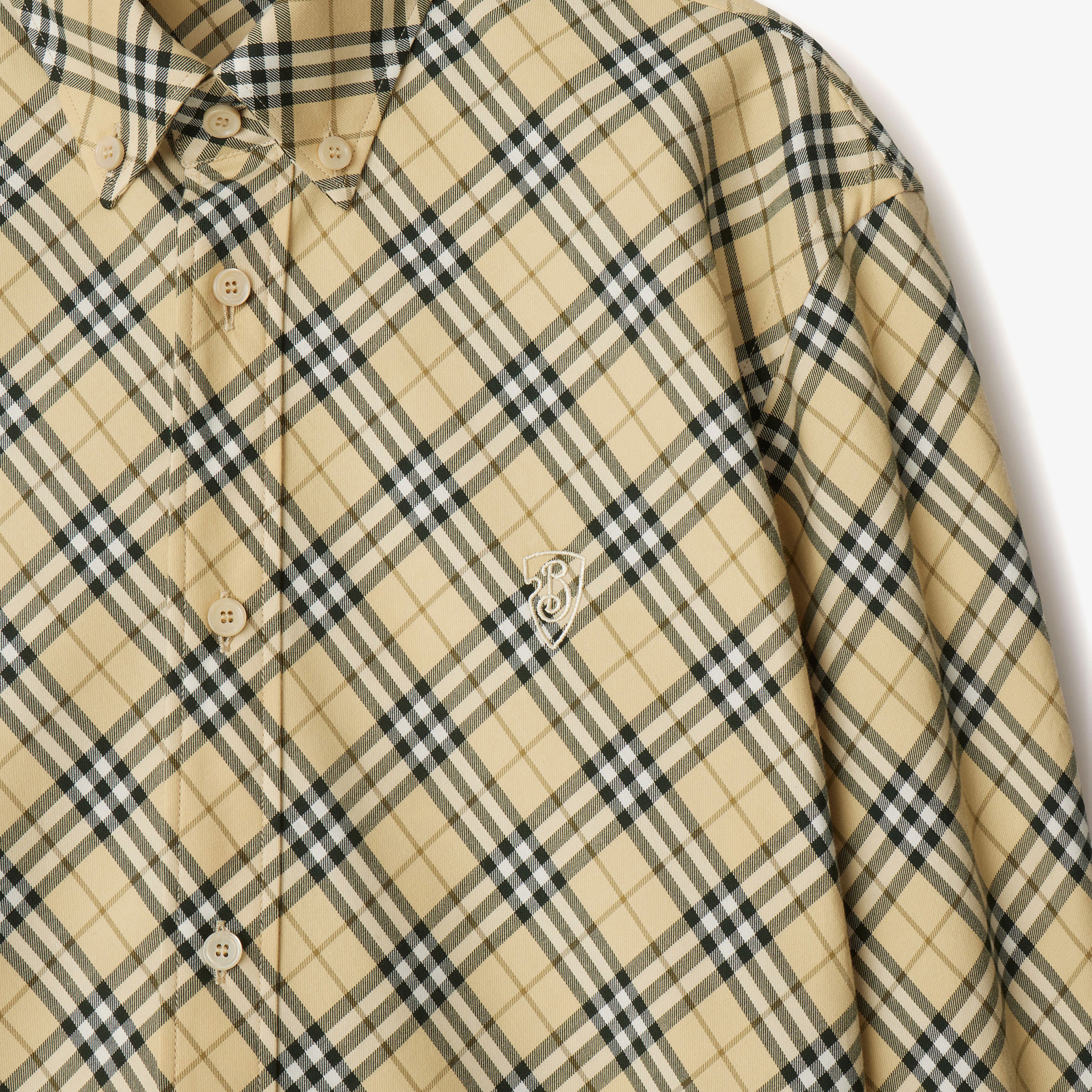 Burberry Erkek Bej Gömlek