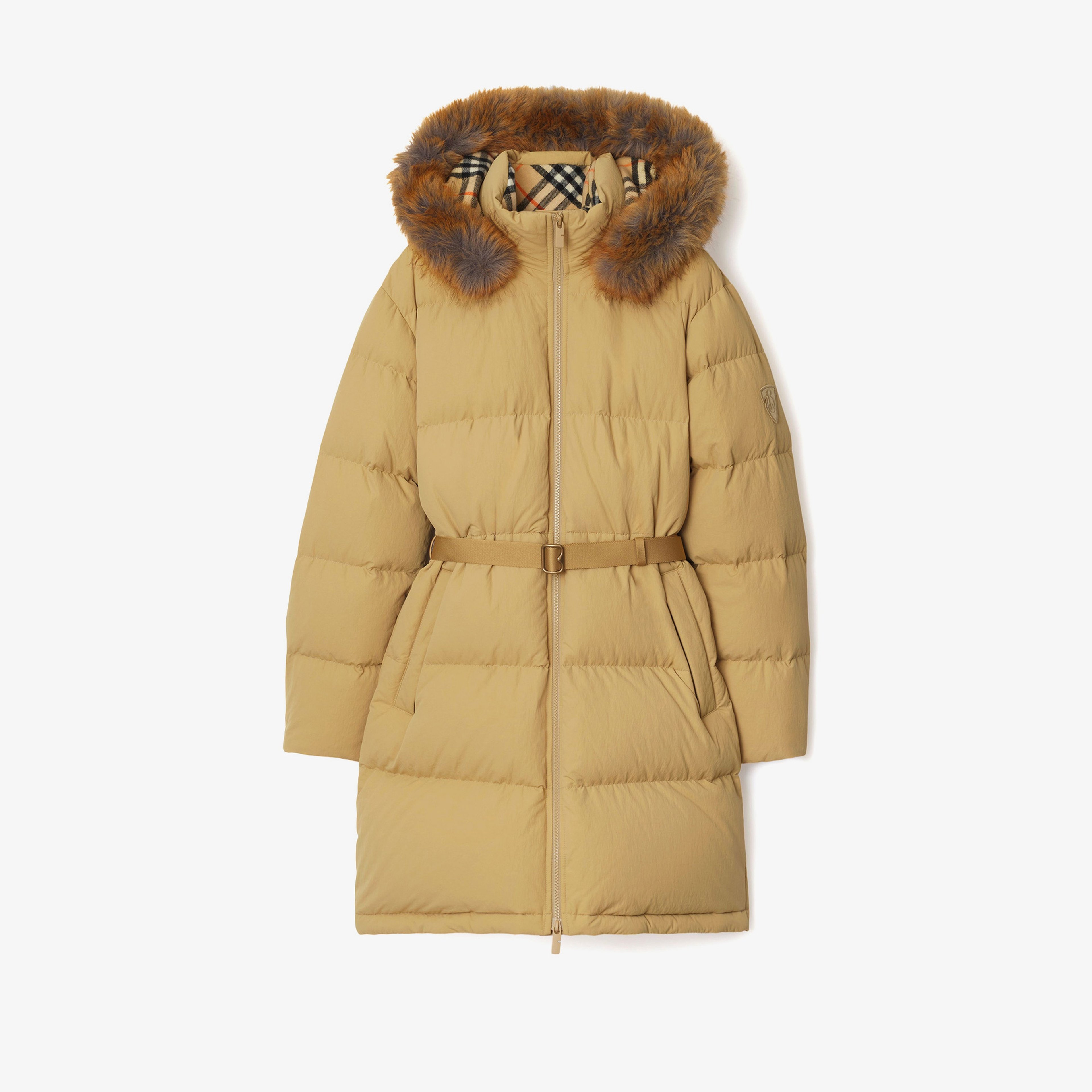 Burberry Kadın Sarı Mont