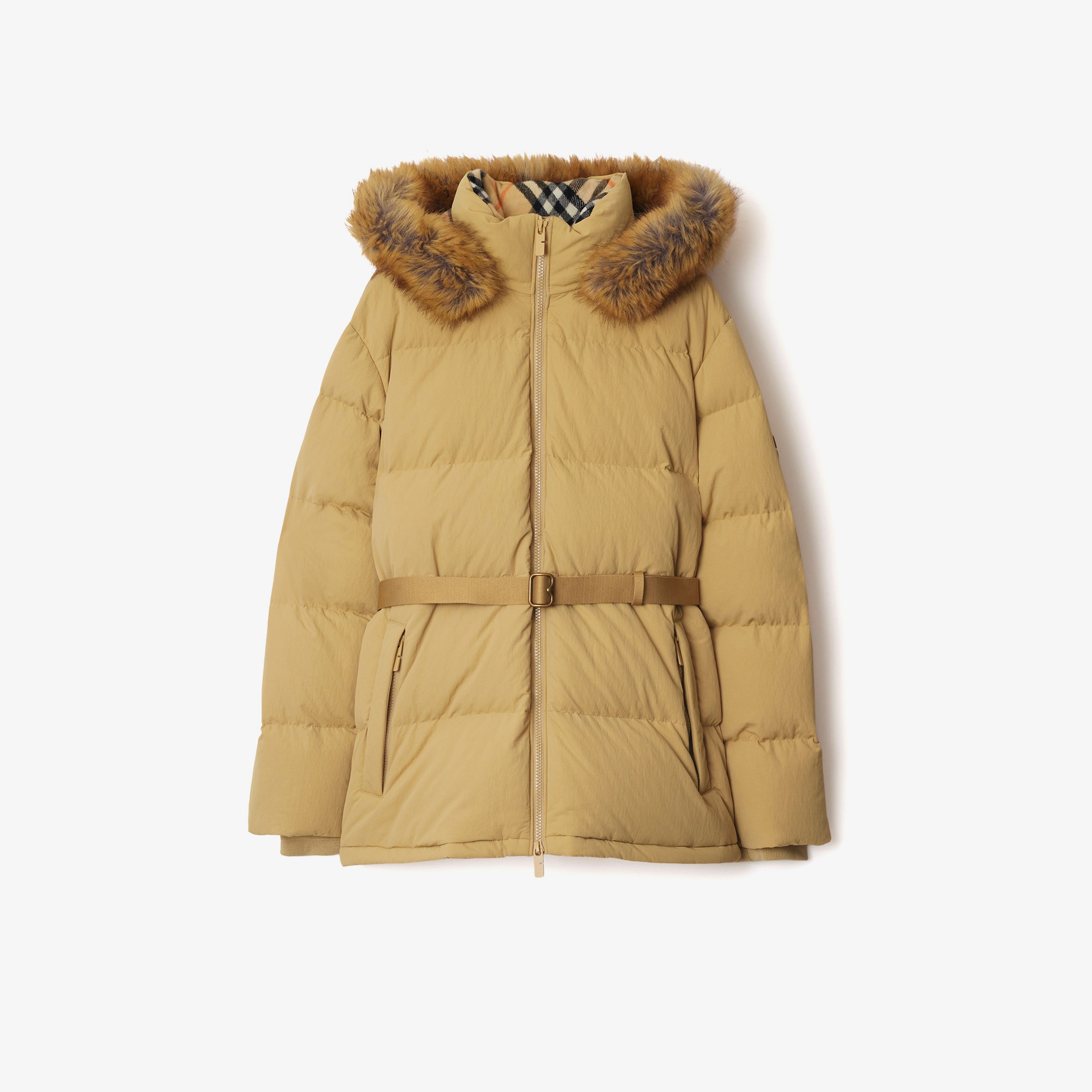 Burberry Kadın Sarı Mont